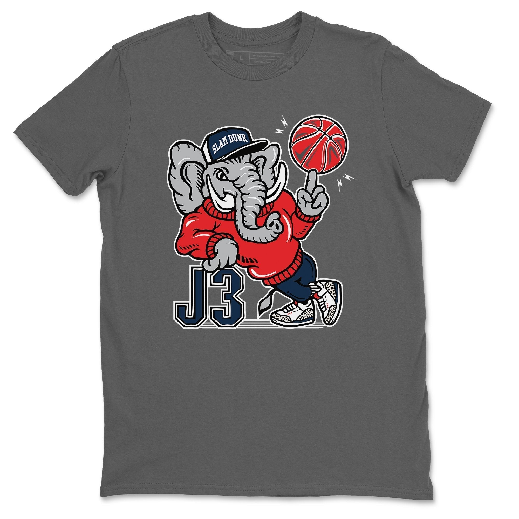 Jordan 3 True Blue Shirt To Match Jordans AJ3 Elephant Sneaker Tees Jordan 3 True Blue Drip Gear Zone Sneaker Matching Clothing Unisex Shirts