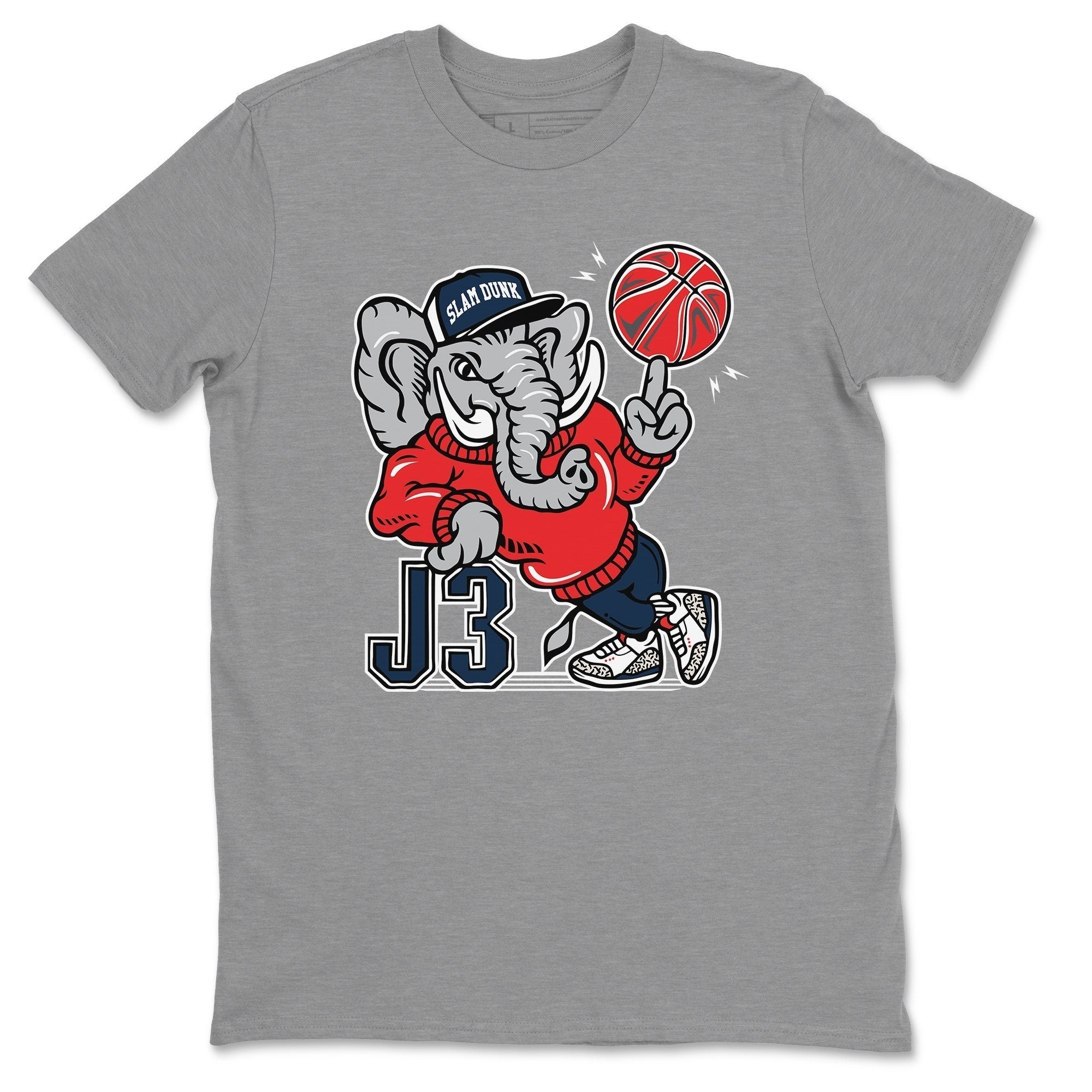 Jordan 3 True Blue Shirt To Match Jordans AJ3 Elephant Sneaker Tees Jordan 3 True Blue Drip Gear Zone Sneaker Matching Clothing Unisex Shirts