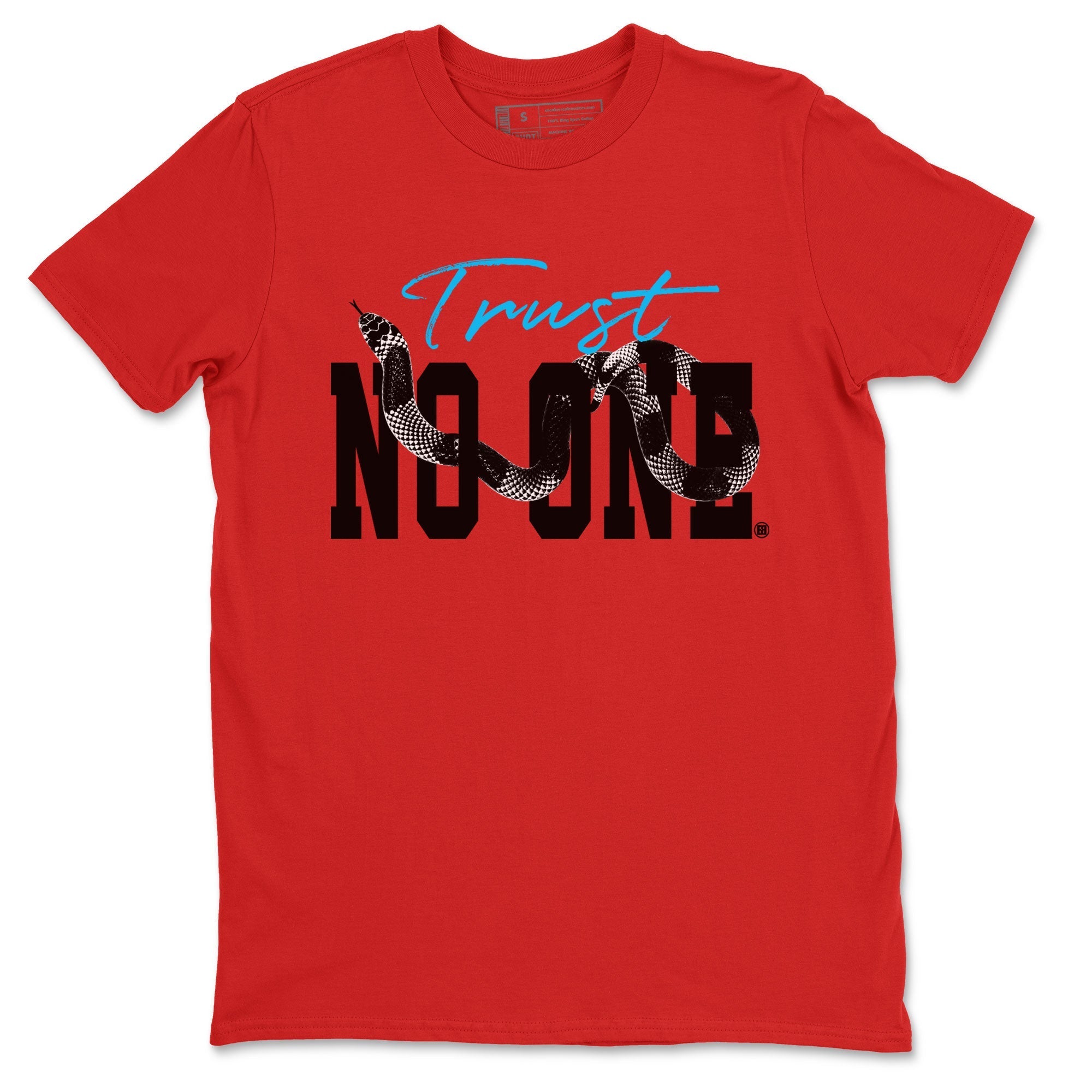 Jordan 1 Low UNC to Chicago shirt to match jordans Trust No One Streetwear Sneaker Shirt Air Jordan 1 UNC to Chicago Drip Gear Zone Sneaker Matching Clothing Unisex Red 2 T-Shirt