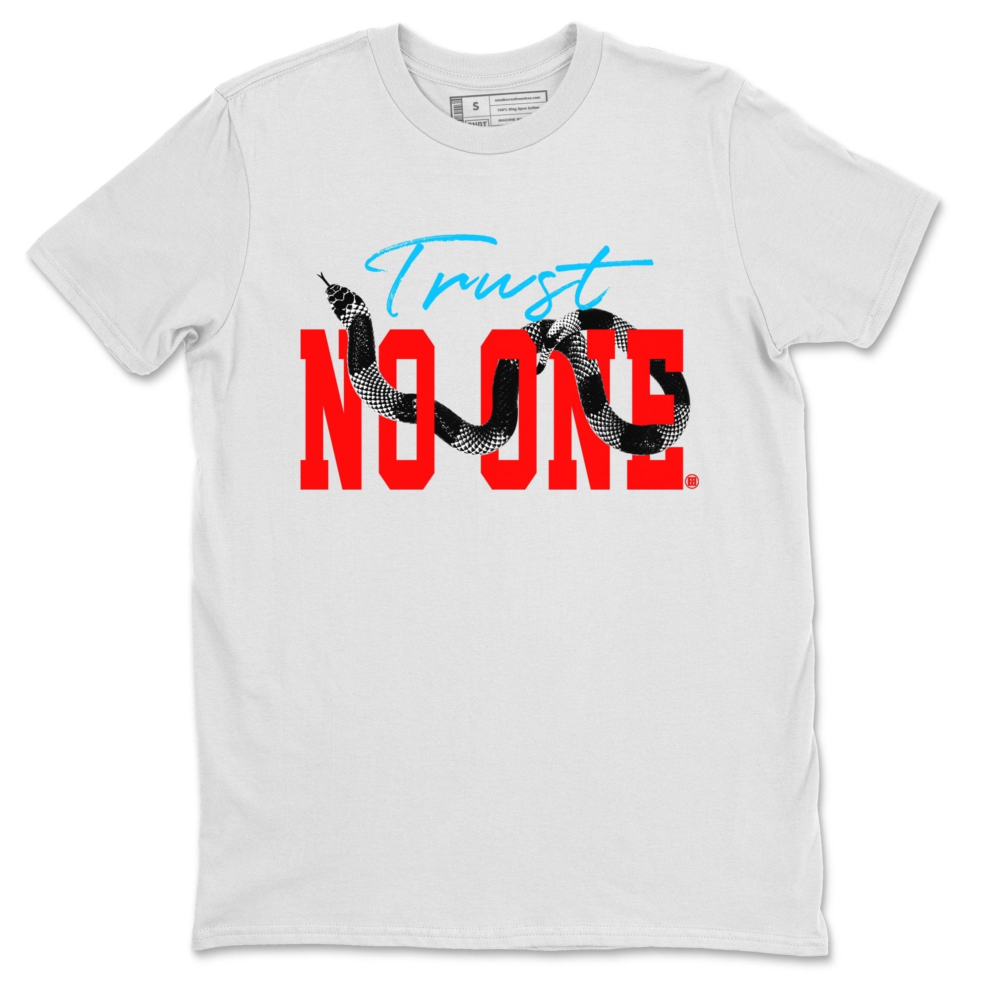 Jordan 1 Low UNC to Chicago shirt to match jordans Trust No One Streetwear Sneaker Shirt Air Jordan 1 UNC to Chicago Drip Gear Zone Sneaker Matching Clothing Unisex White 2 T-Shirt