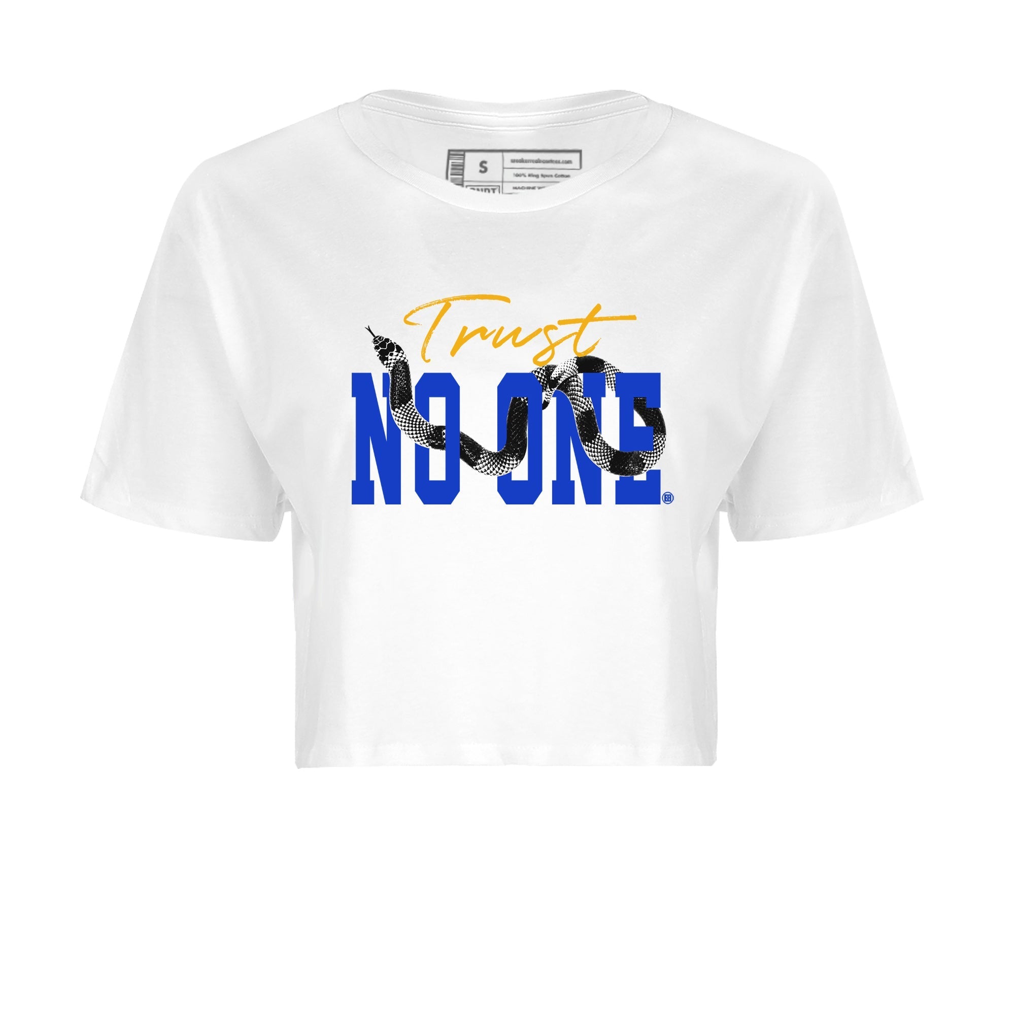 Air Jordan 14 Laney Sneaker Match Tees Trust No One Streetwear Sneaker Shirt Jordan 14 Laney Sneaker Release Tees Women's Shirts White 2