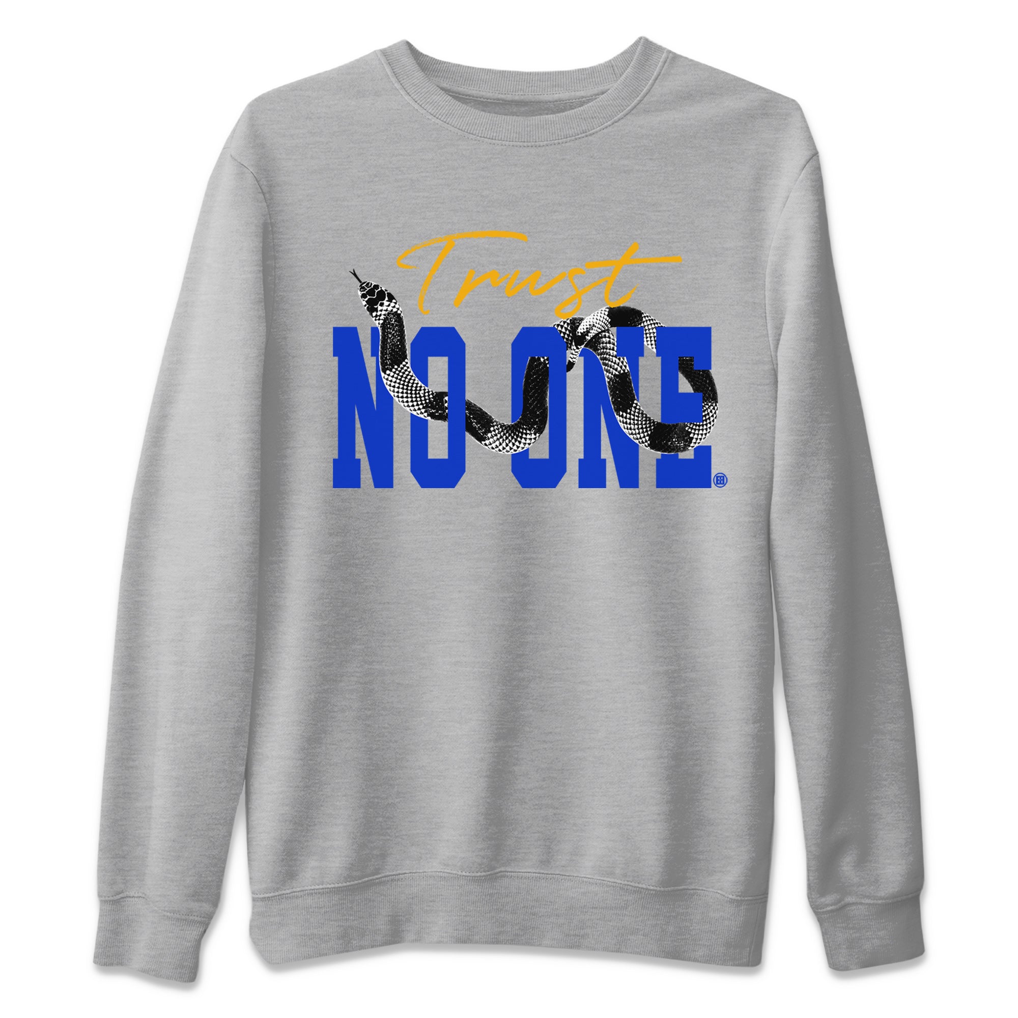 Air Jordan 14 Laney Sneaker Match Tees Trust No One Streetwear Sneaker Shirt Jordan 14 Laney Sneaker Release Tees Unisex Shirts Heather Grey 2