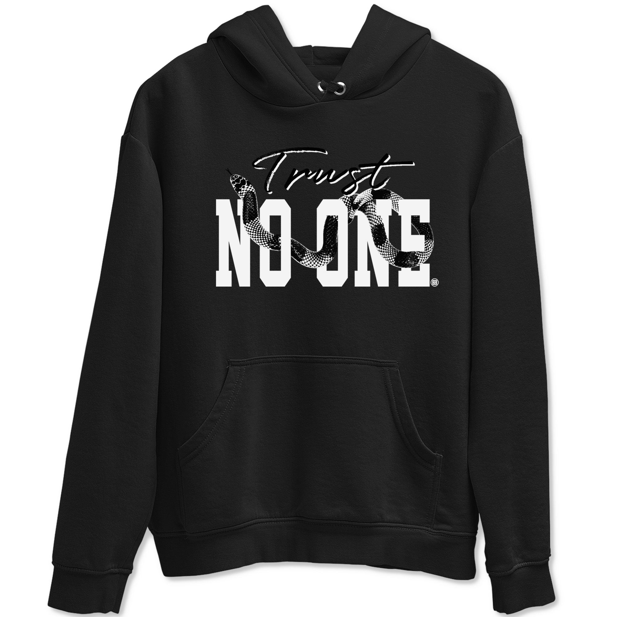 14s Panda shirt to match jordans Trust No One sneaker match tee Air Jordan 14 Panda AJ14 Black White Drip Gear Zone unisex cotton Black 2 crew neck shirt