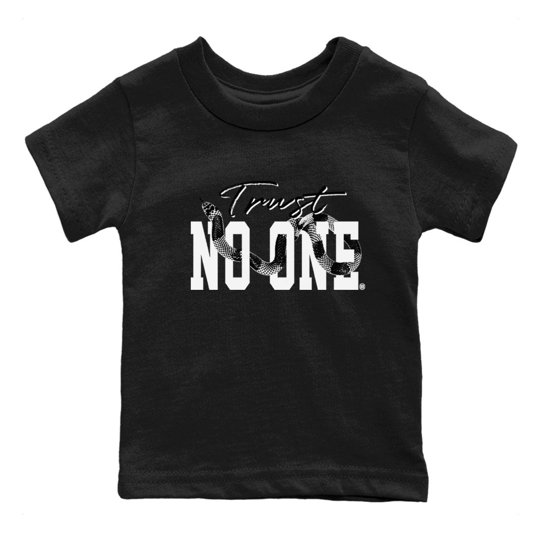 14s Panda shirt to match jordans Trust No One sneaker match tee Air Jordan 14 Panda AJ14 Black White Drip Gear Zone baby toddler Black 2 cotton Shirt