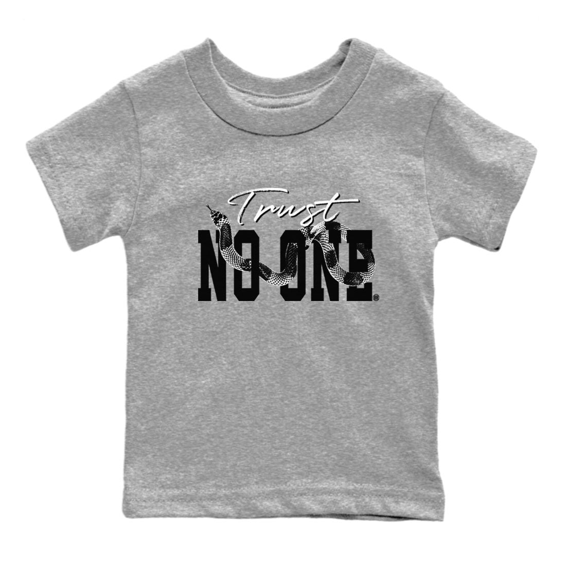14s Panda shirt to match jordans Trust No One sneaker match tee Air Jordan 14 Panda AJ14 Black White Drip Gear Zone baby toddler Heather Grey 2 cotton Shirt