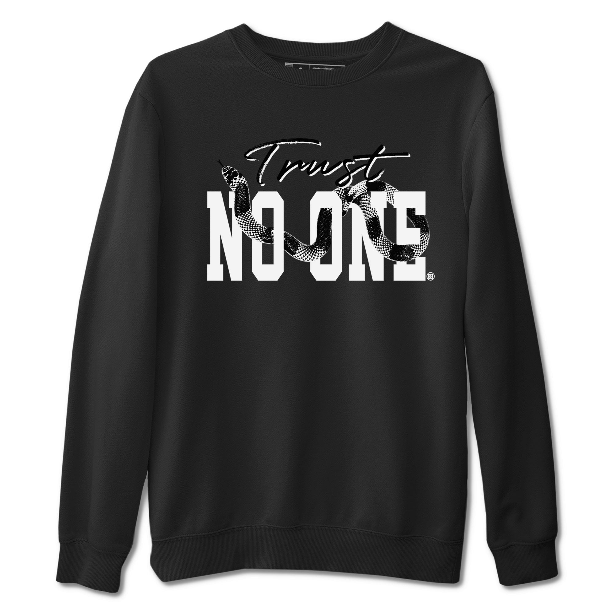 14s Panda shirt to match jordans Trust No One sneaker match tee Air Jordan 14 Panda AJ14 Black White Drip Gear Zone unisex cotton Black 2 crew neck shirt