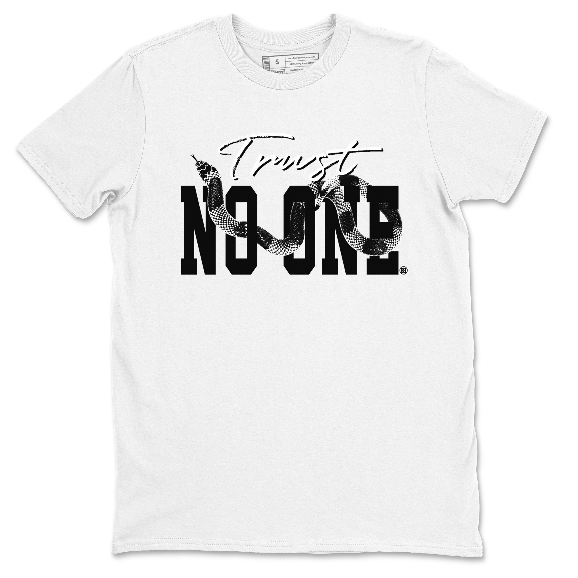 14s Panda shirt to match jordans Trust No One sneaker match tee Air Jordan 14 Panda AJ14 Black White Drip Gear Zone unisex cotton White 2 crew neck shirt