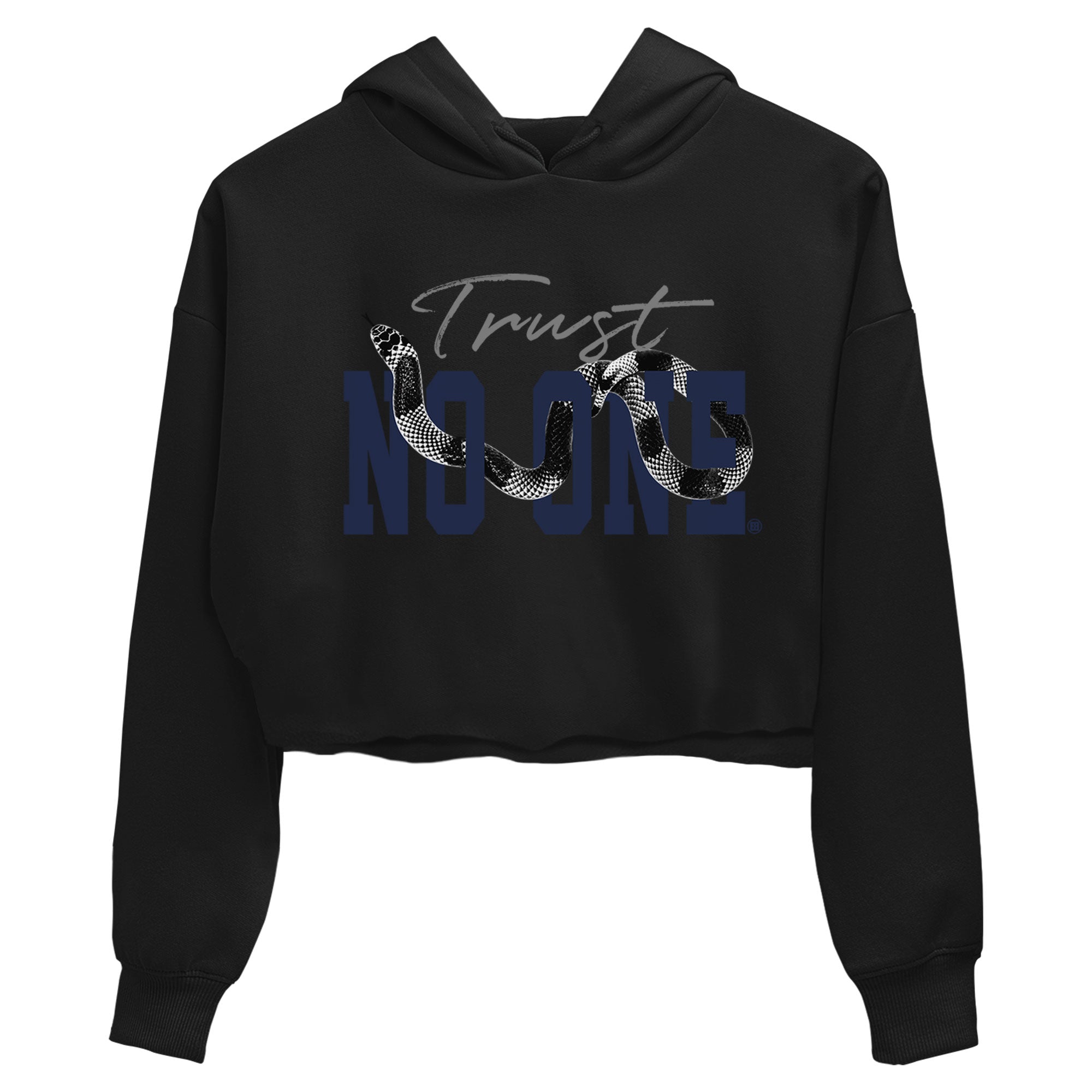 Air Jordan 5 Retro Georgetown shirt to match jordans Trust No One Streetwear Sneaker Shirt Air Jordan 5 Georgetown Drip Gear Zone Sneaker Matching Clothing Black 2 Crop T-Shirt