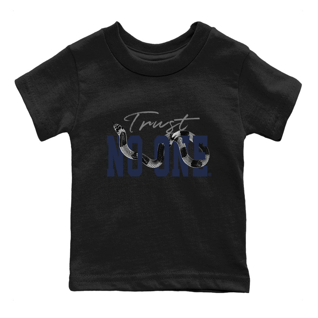 Air Jordan 5 Retro Georgetown shirt to match jordans Trust No One Streetwear Sneaker Shirt Air Jordan 5 Georgetown Drip Gear Zone Sneaker Matching Clothing Baby Toddler Black 2 T-Shirt
