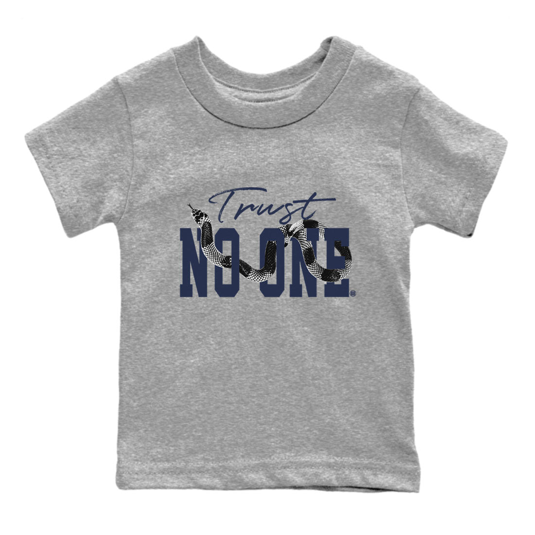 Air Jordan 5 Retro Georgetown shirt to match jordans Trust No One Streetwear Sneaker Shirt Air Jordan 5 Georgetown Drip Gear Zone Sneaker Matching Clothing Baby Toddler Heather Grey 2 T-Shirt