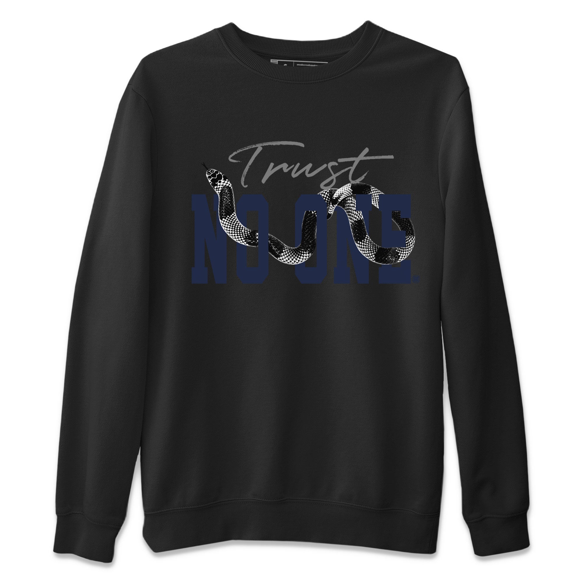 Air Jordan 5 Retro Georgetown shirt to match jordans Trust No One Streetwear Sneaker Shirt Air Jordan 5 Georgetown Drip Gear Zone Sneaker Matching Clothing Unisex Black 2 T-Shirt