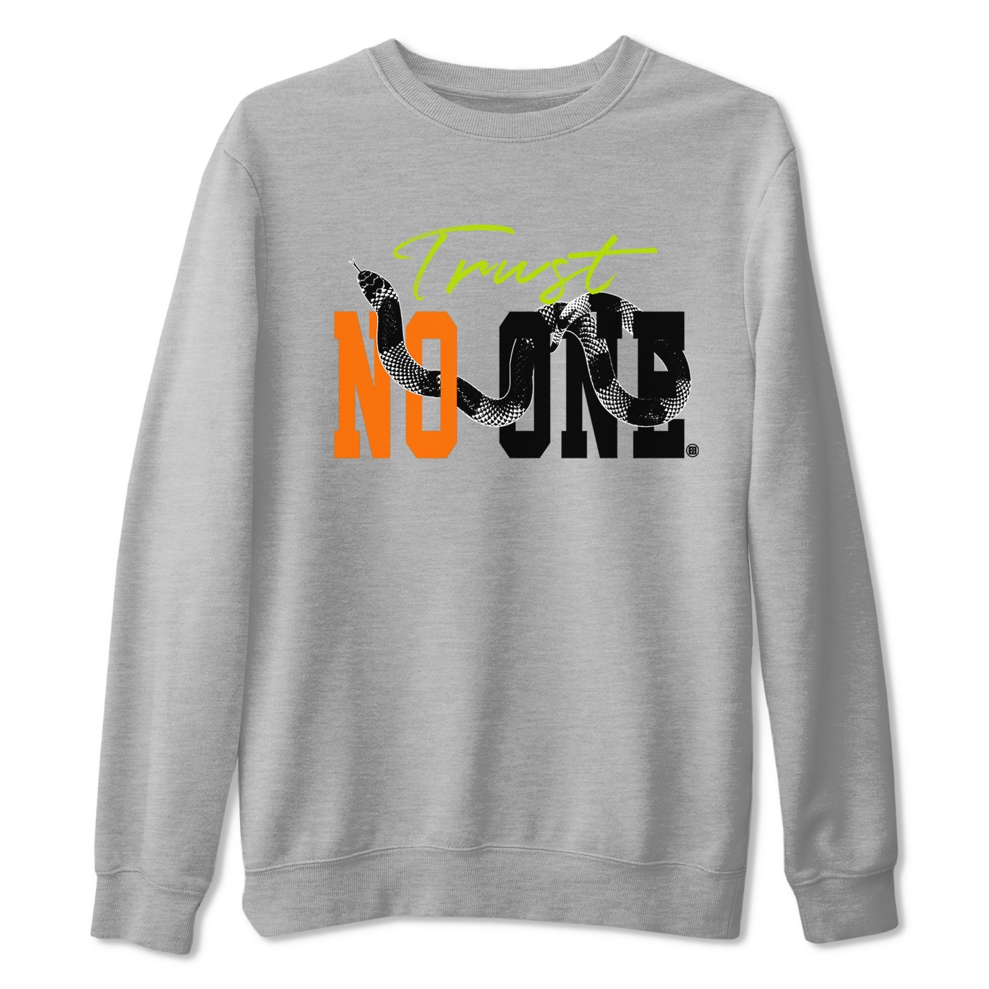 Dunk Halloween shirt to match jordans Trust No One sneaker tees Special Halloween Costume Dunk Mid Halloween Drip Gear Zone Unisex Crew Neck Tee Heather Grey 2 T-Shirt