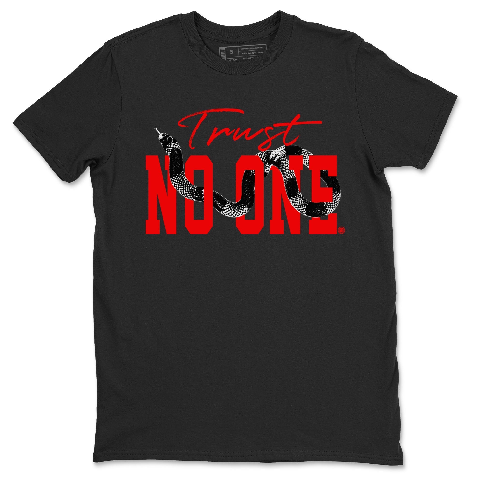 Adidas Yeezy Boost 350 V2 Bred shirt to match jordans Trust No One Streetwear Sneaker Shirt Yeezy 350 Bred Drip Gear Zone Sneaker Matching Clothing Unisex Black 2 T-Shirt