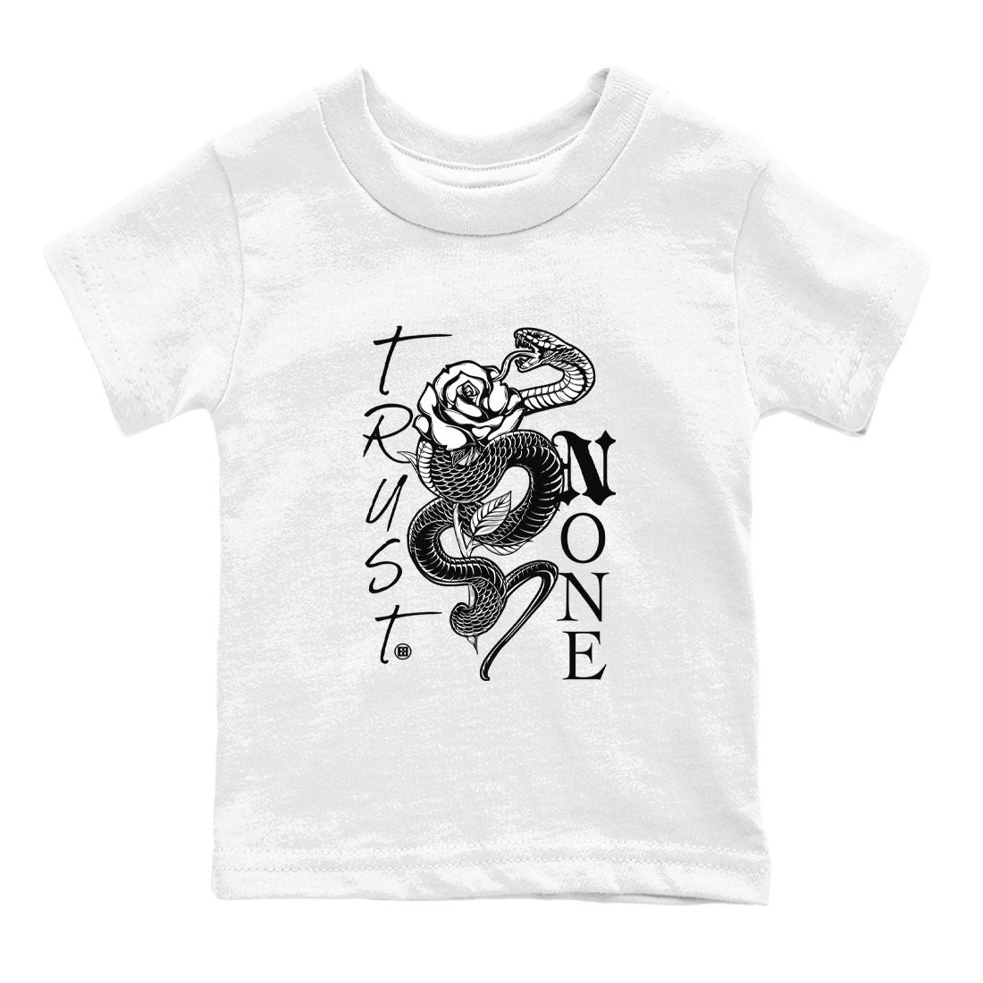 1s Black White shirt to match jordans streetwear brand Trust None sneaker tees Air Jordan 1 Black White Drip Gear Zone baby toddler White 2 cotton Shirt