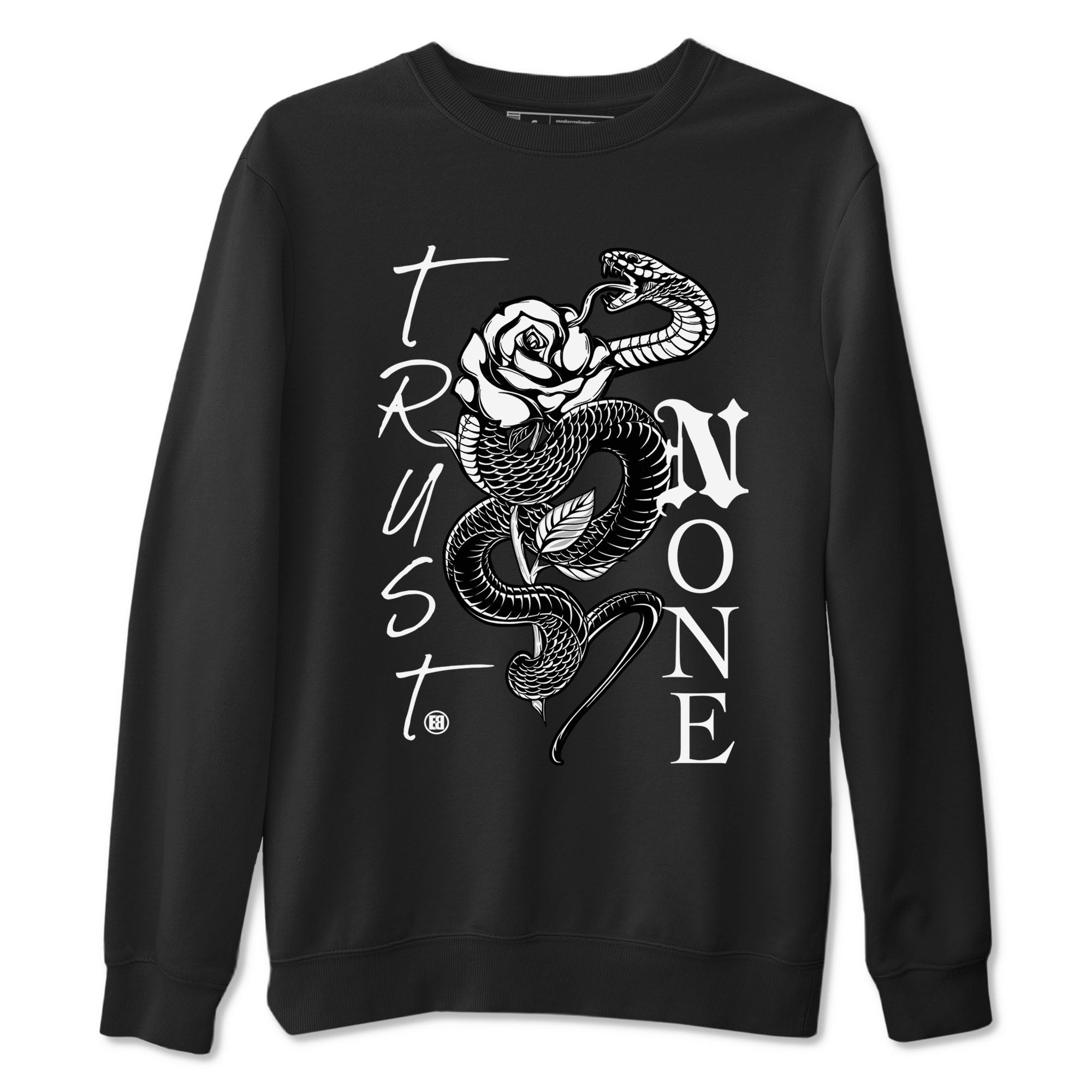 1s Black White shirt to match jordans streetwear brand Trust None sneaker tees Air Jordan 1 Black White Drip Gear Zone unisex cotton Black 2 crew neck shirt