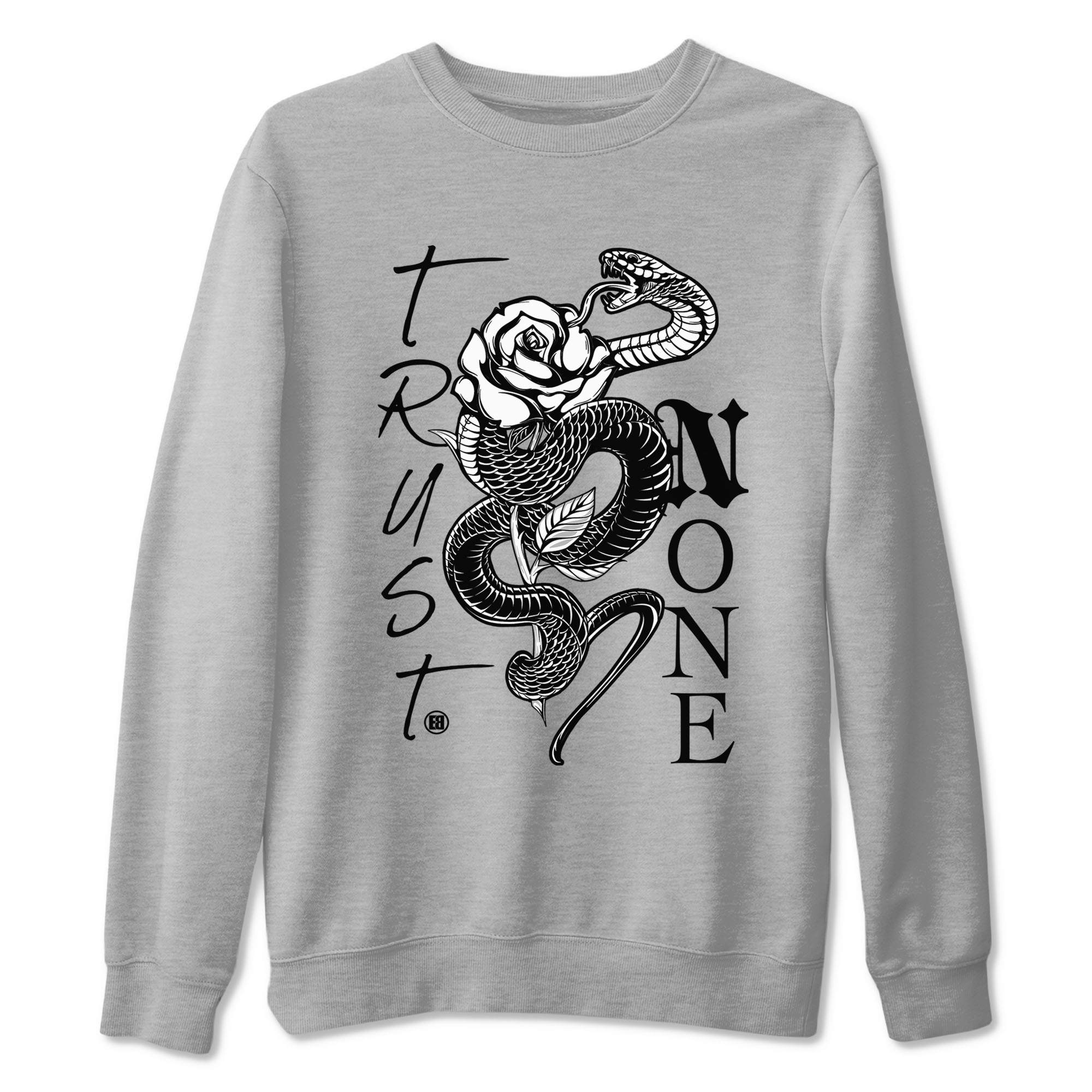 1s Black White shirt to match jordans streetwear brand Trust None sneaker tees Air Jordan 1 Black White Drip Gear Zone unisex cotton Heather Grey 2 crew neck shirt
