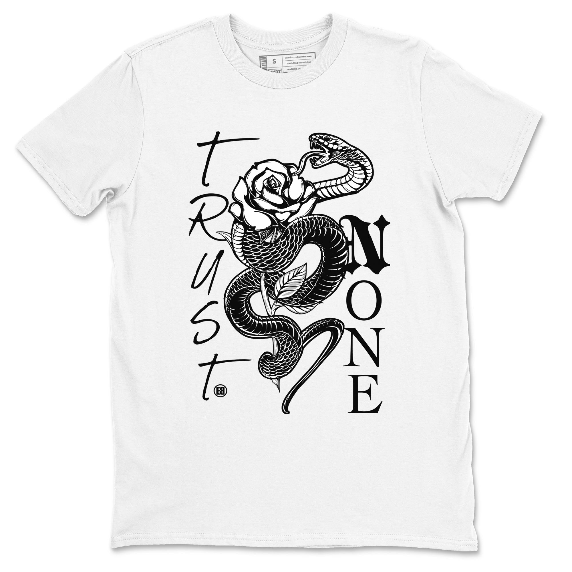 1s Black White shirt to match jordans streetwear brand Trust None sneaker tees Air Jordan 1 Black White Drip Gear Zone unisex cotton White 2 crew neck shirt