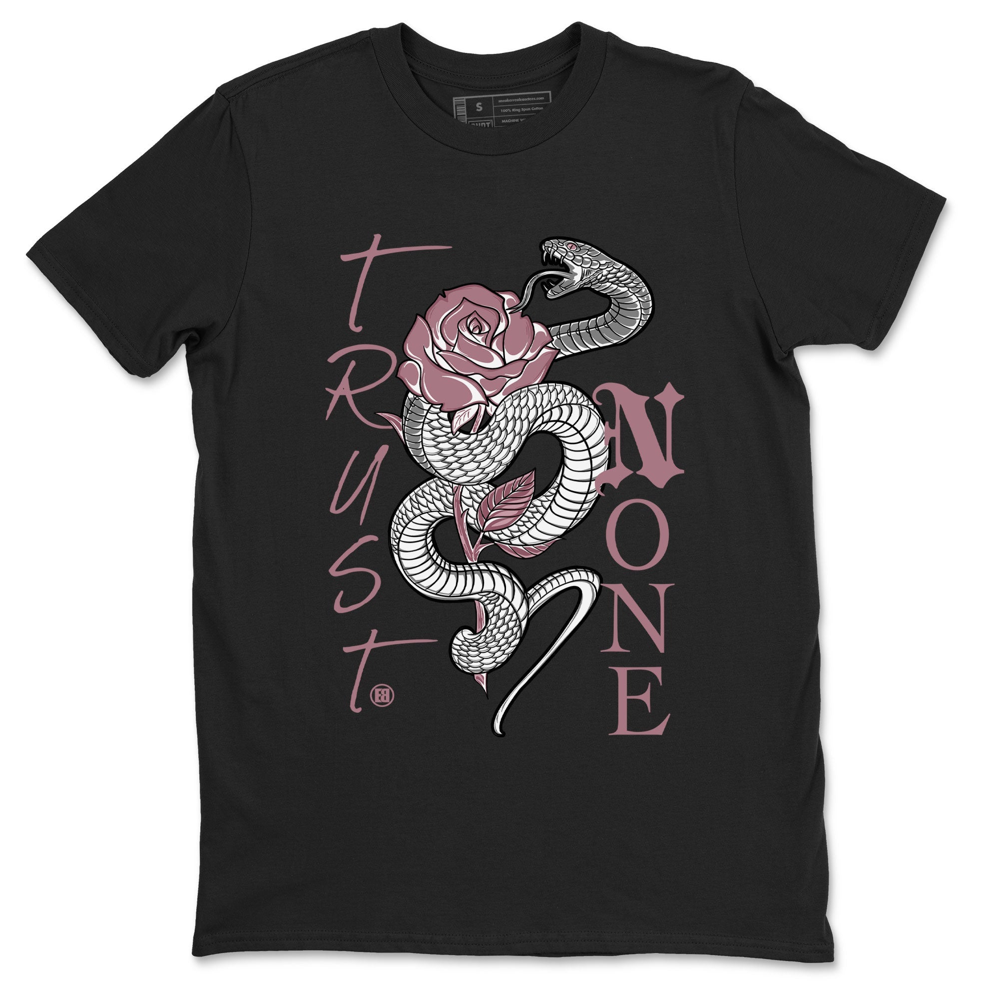 Air Jordan 1 High OG WMNS Mauve shirt to match jordans Trust None crew neck streetwear t-shirt Air Jordan 1 Mauve Drip Gear Zone Unisex Black 2 Sneaker Matching Tee