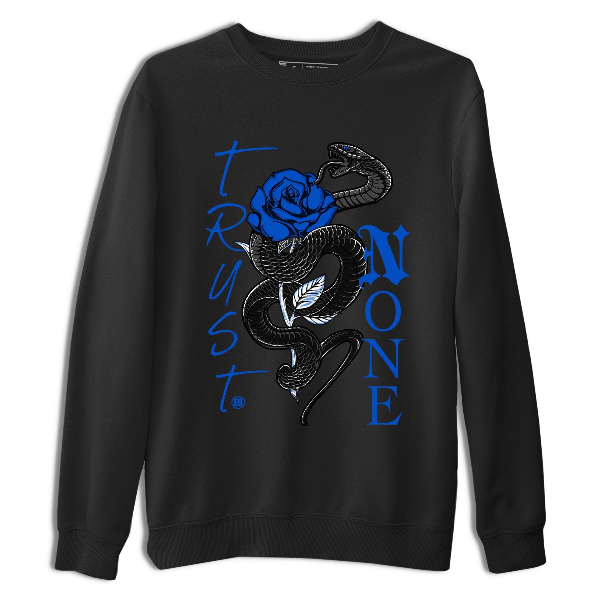 Air Jordan 1 Royal Reimagined shirt to match jordans Trust None sneaker tees Crew Neck Jordan 1 High OG Royal Reimagined Drip Gear Zone Unisex Sneaker Tees and Sneaker Match T-Shirt Casual Shirts Black 2 T-Shirt