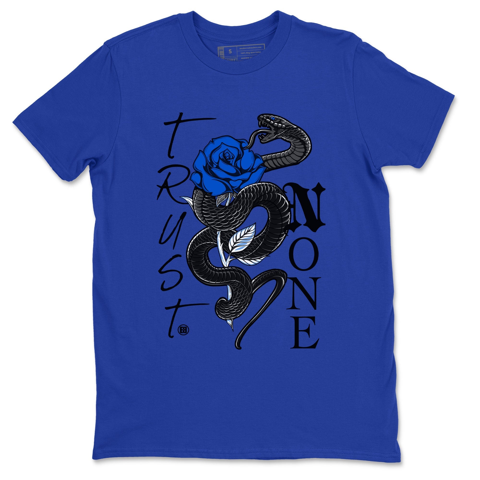 Air Jordan 1 Royal Reimagined shirt to match jordans Trust None sneaker tees Crew Neck Jordan 1 High OG Royal Reimagined Drip Gear Zone Unisex Sneaker Tees and Sneaker Match T-Shirt Casual Shirts Royal Blue 2 T-Shirt