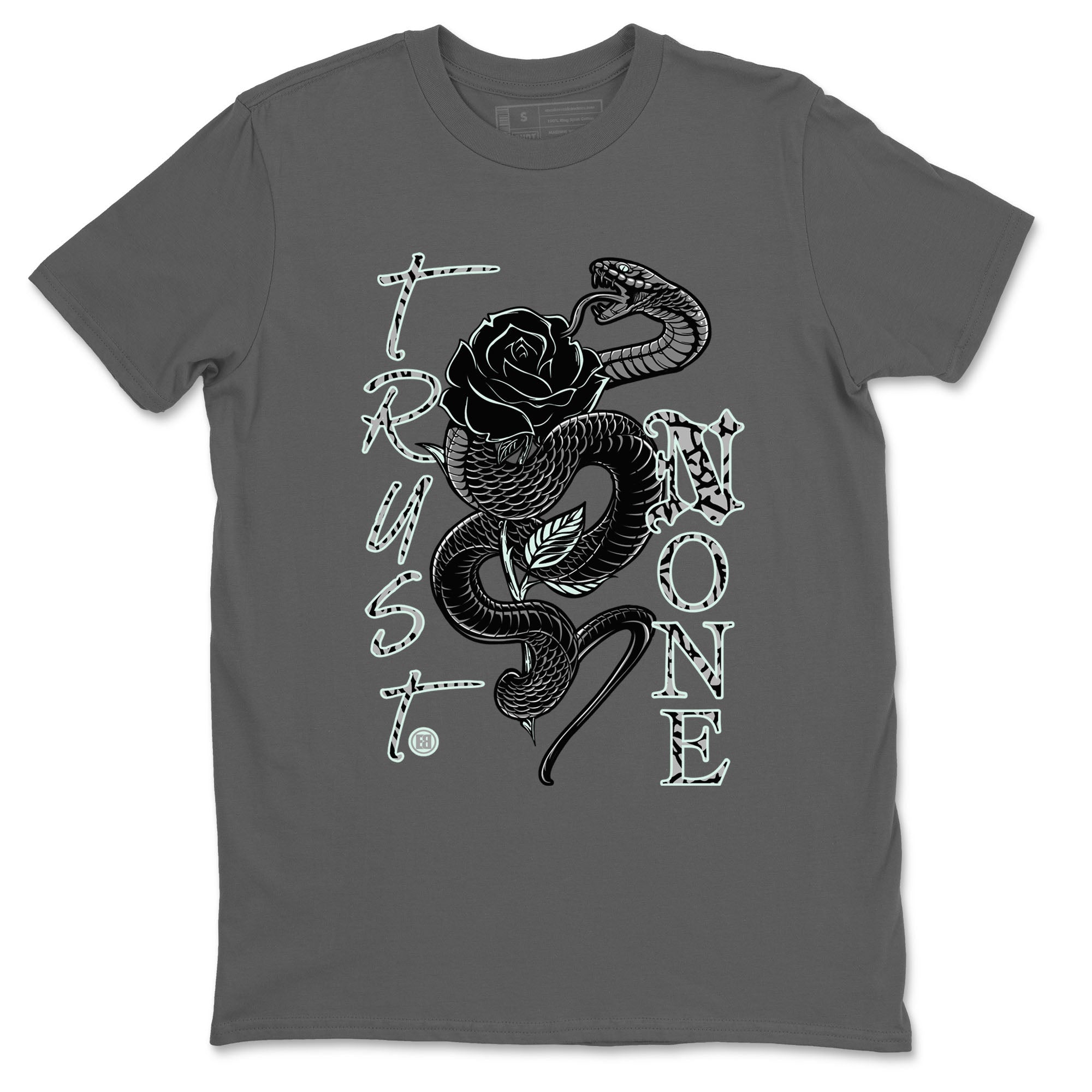 3s Green Glow shirt to match jordans Trust None sneaker tees Air Jordan 3 Green Glow Drip Gear Zone unisex cotton Cool Grey 2 crew neck shirt