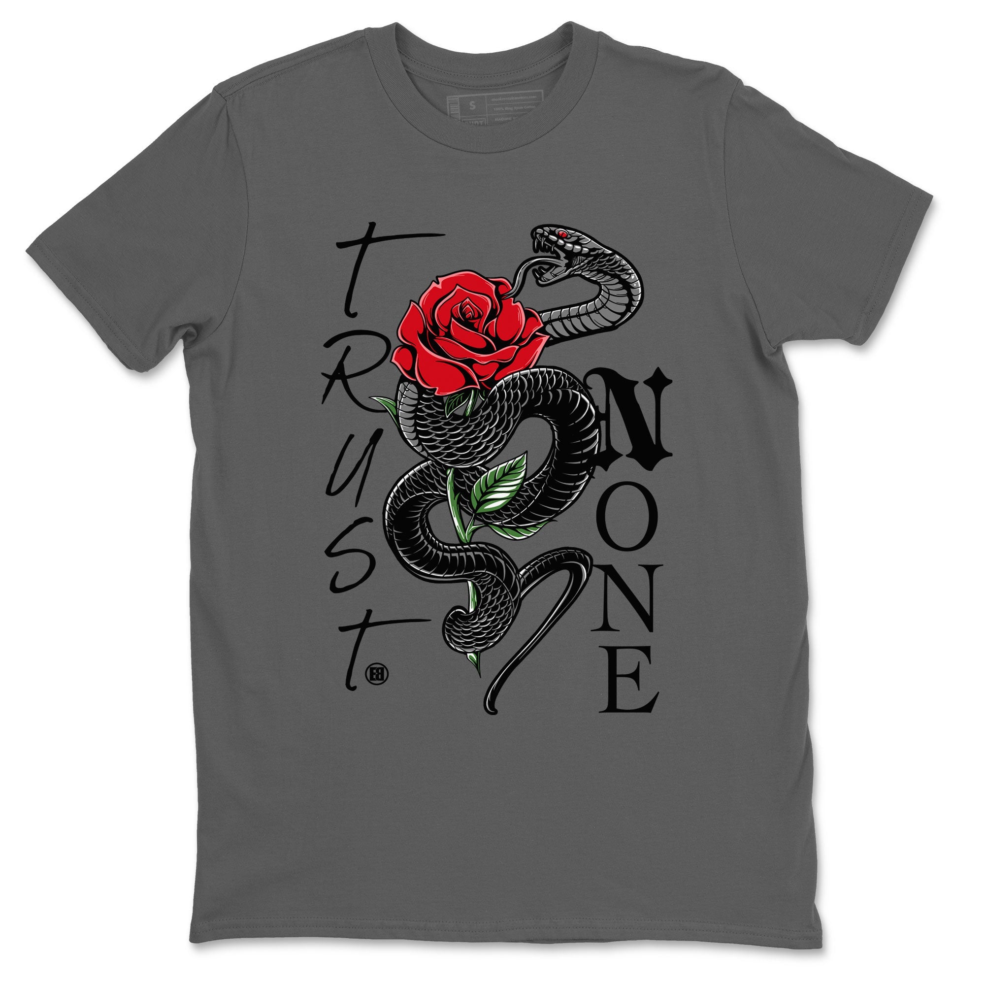 Air Jordan 4 Bred Reimagined shirt to match jordans Trust None sneaker shirts AJ4 Bred Reimagined Drip Gear Zone unisex crew neck cotton Cool Grey 2 crew neck shirt