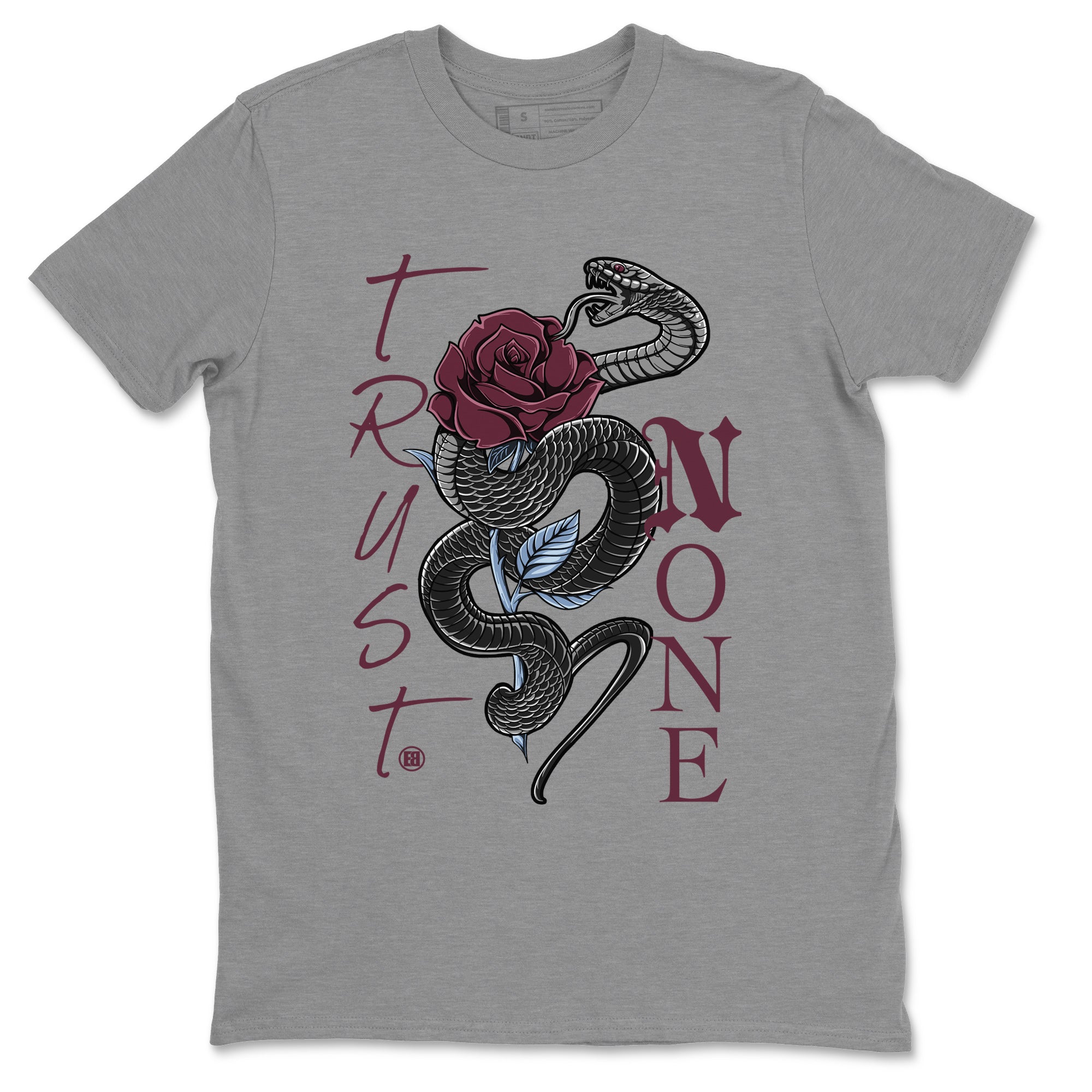 Jordan 5 Burgundy Shirts Trust None Sneaker Tees Air Jordan 5 Burgundy Sneaker Release Tees Unisex Shirts Heather Grey 2