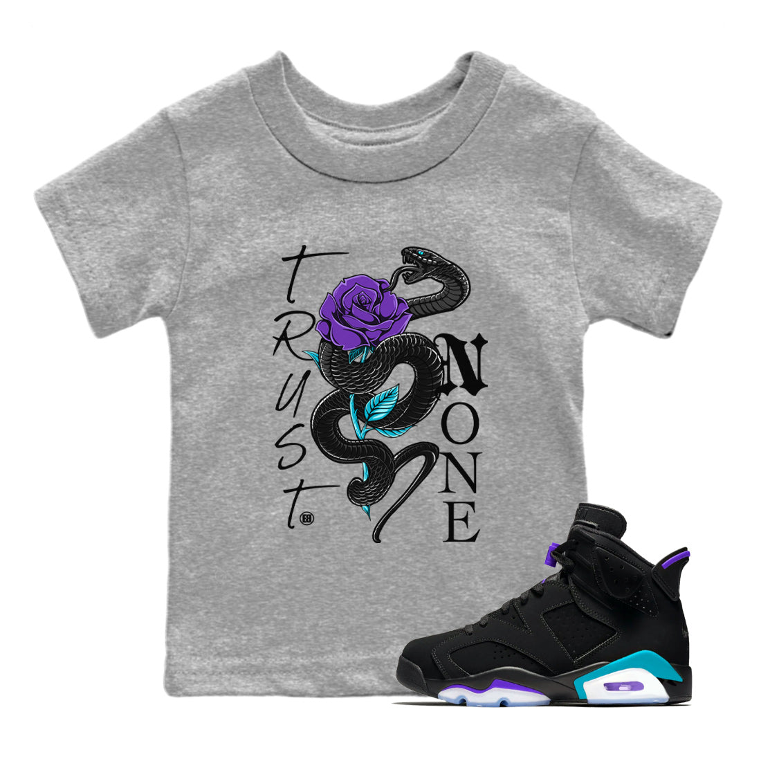 6s Aqua Sneaker Match Tees Trust None Sneaker Tees Air Jordan 6 Aqua Sneaker Release Tees Kids Shirts Heather Grey 1