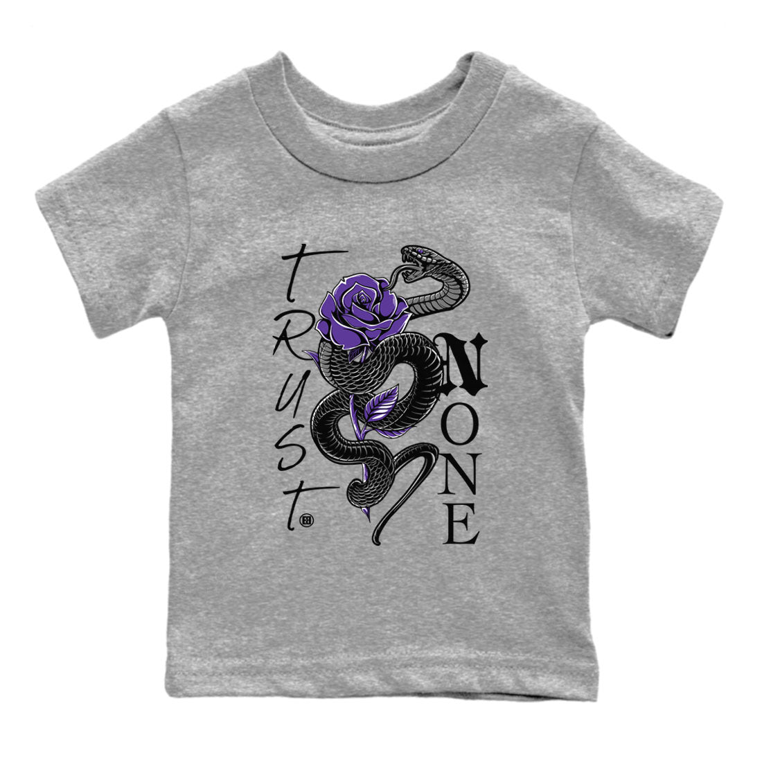 Nike SB Dunk Low Court Purple Shirt To Match Jordans Trust None Streetwear Fashion Dunk Low Court Purple Drip Gear Zone baby toddler Heather Grey 2 cotton Shirt