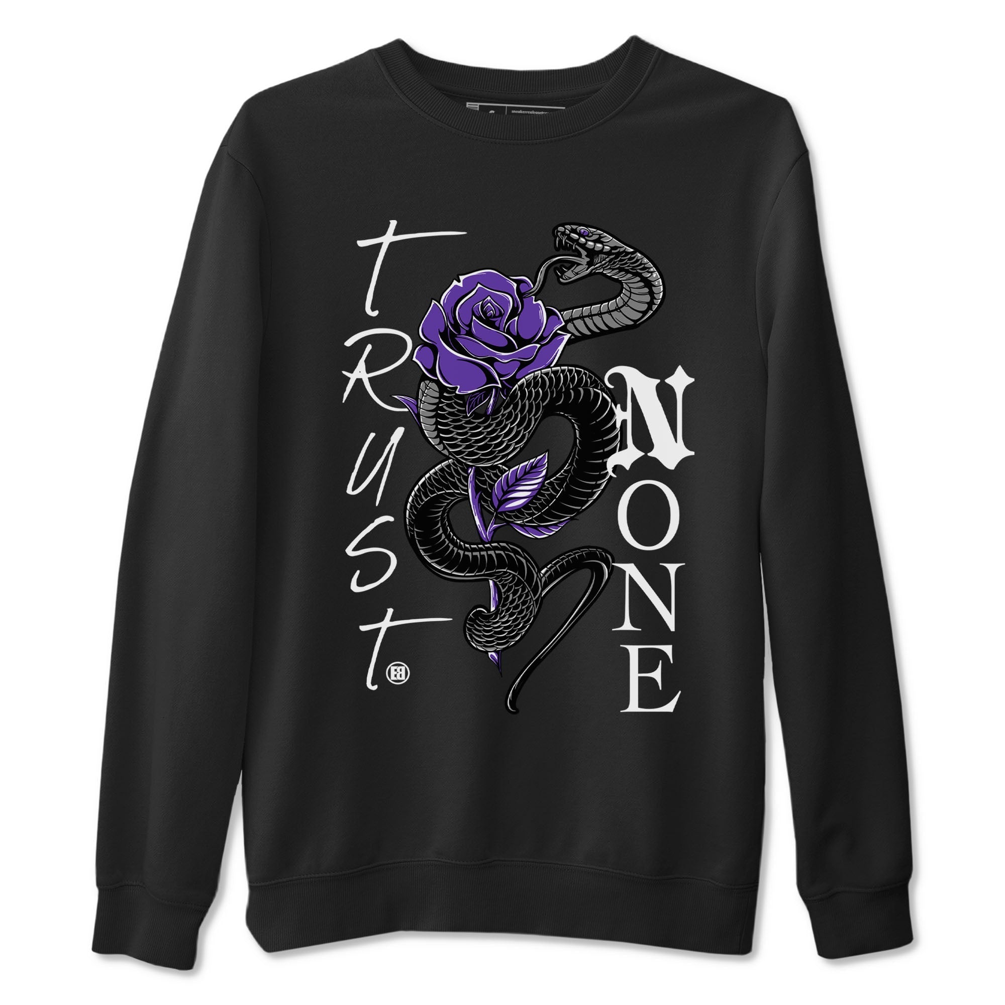 Nike SB Dunk Low Court Purple Shirt To Match Jordans Trust None Streetwear Fashion Dunk Low Court Purple Drip Gear Zone unisex crew neck t-shirt Black 2 crew neck shirt