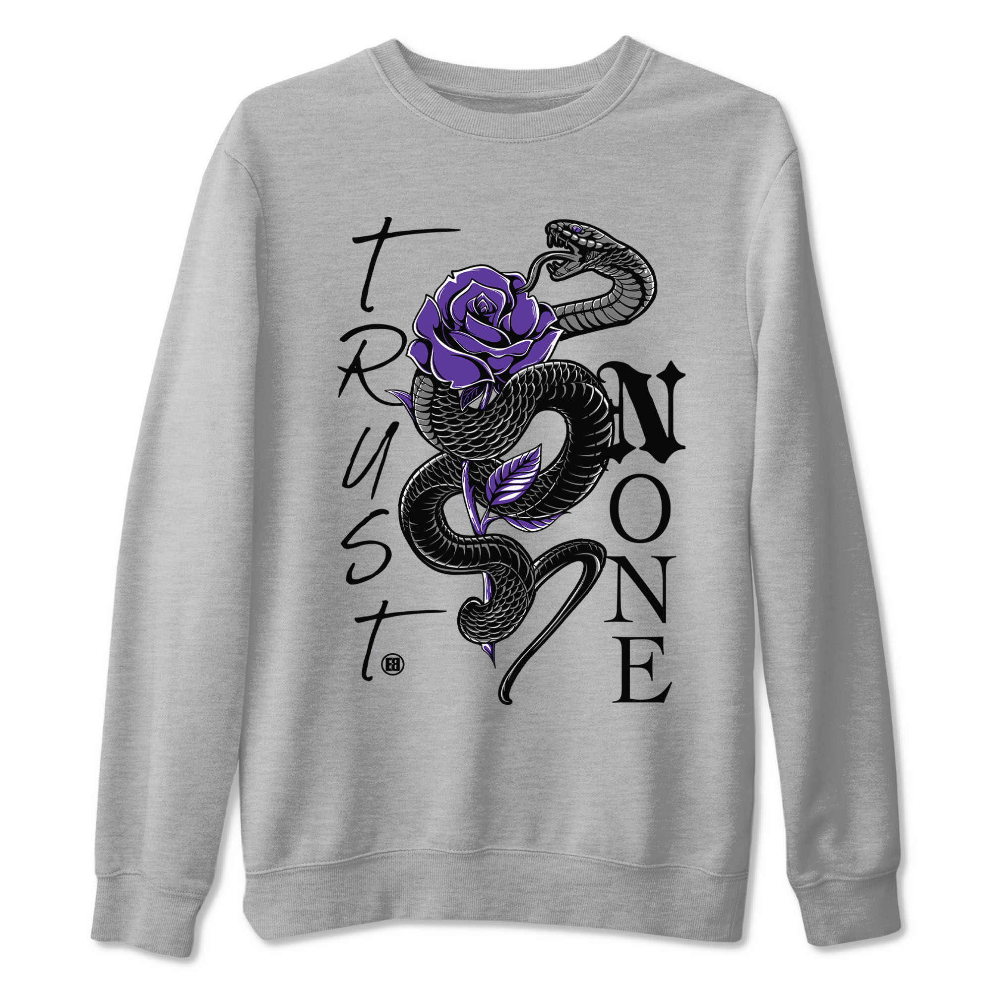 Nike SB Dunk Low Court Purple Shirt To Match Jordans Trust None Streetwear Fashion Dunk Low Court Purple Drip Gear Zone unisex crew neck t-shirt Heather Grey 2 crew neck shirt