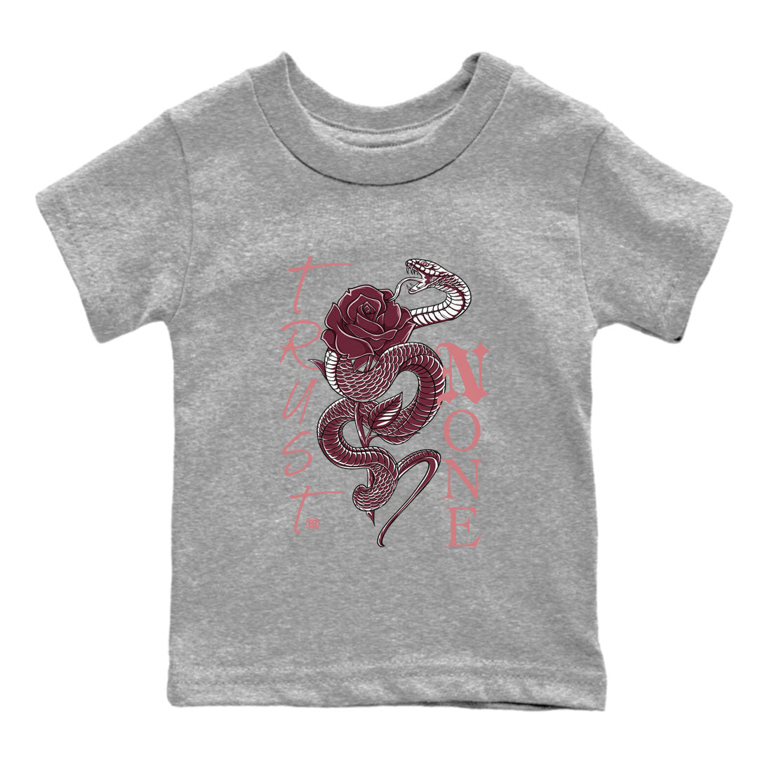 Dunks Valentines Day shirt to match jordans Trust None sneaker tees Dunks Valentine's Day Drip Gear Zone baby toddler Heather Grey 2 cotton Shirt