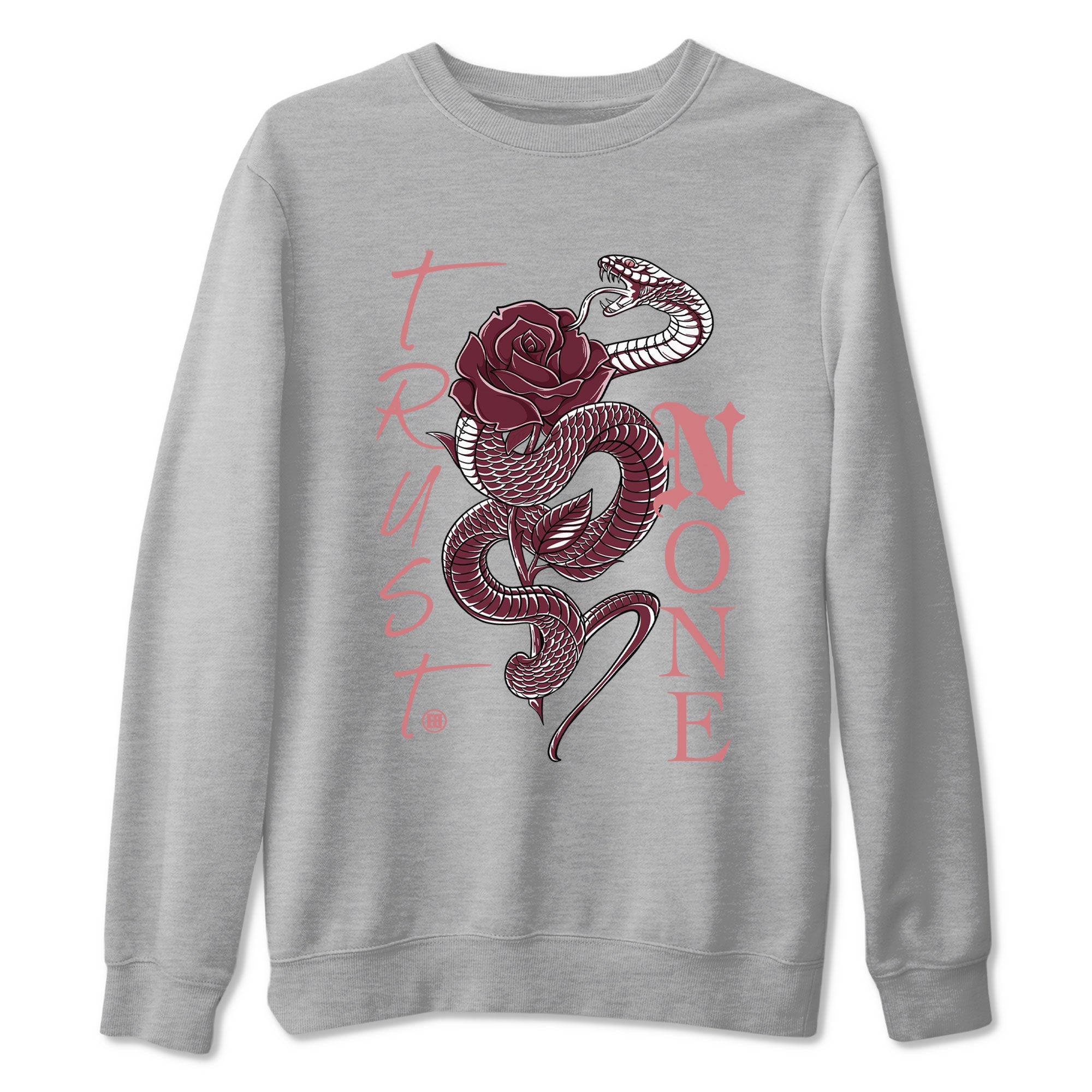 Dunks Valentines Day shirt to match jordans Trust None sneaker tees Dunks Valentine's Day Drip Gear Zone unisex cotton Heather Grey 2 crew neck shirt