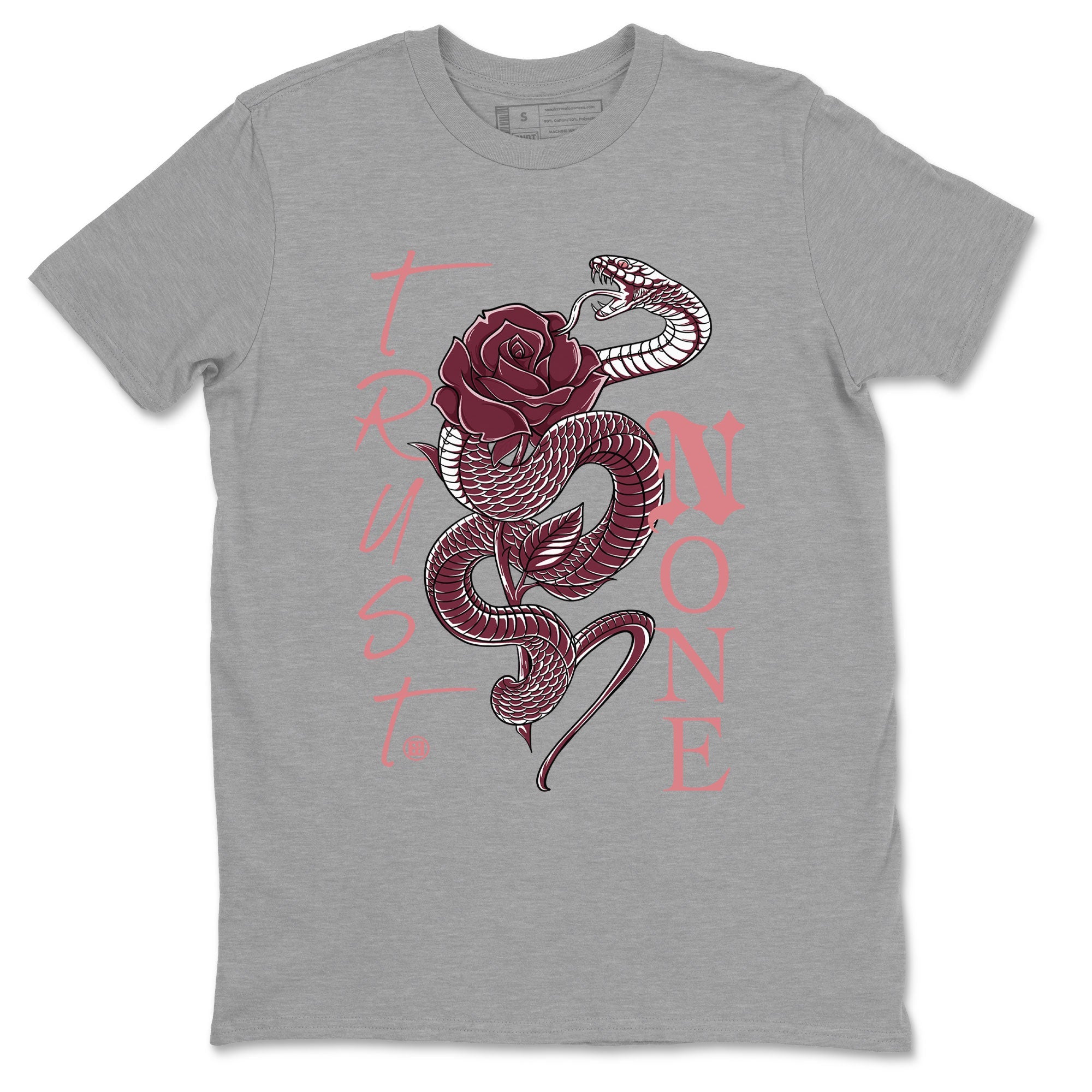 Dunks Valentines Day shirt to match jordans Trust None sneaker tees Dunks Valentine's Day Drip Gear Zone unisex cotton Heather Grey 2 crew neck shirt