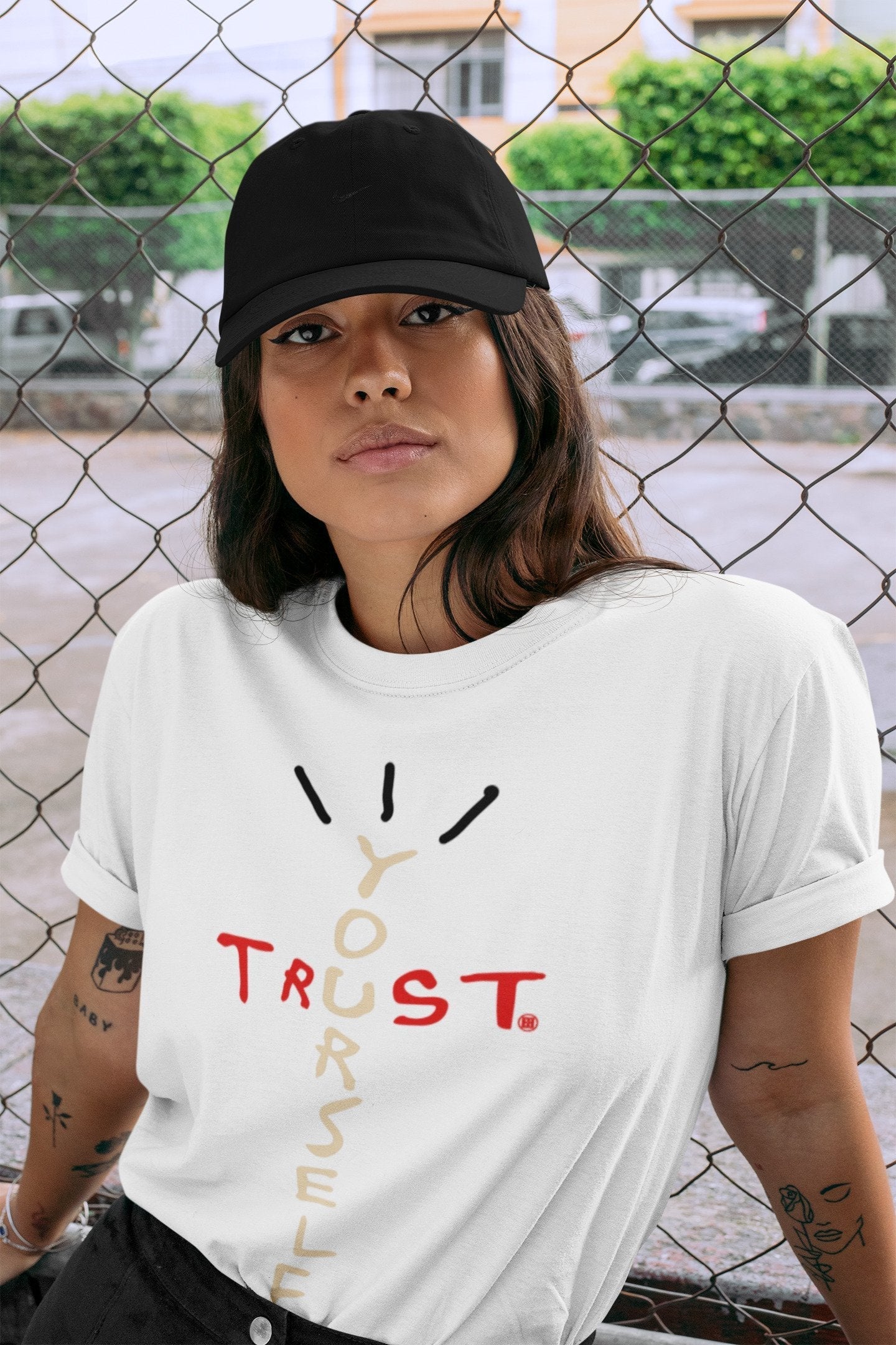 Jordan 2 OFF-WHITE Varsity Red Shirt To Match Jordans Trust Yourself Sneaker Tees Jordan 2 OFF-WHITE Varsity Red Drip Gear Zone Sneaker Matching Clothing Unisex Shirts