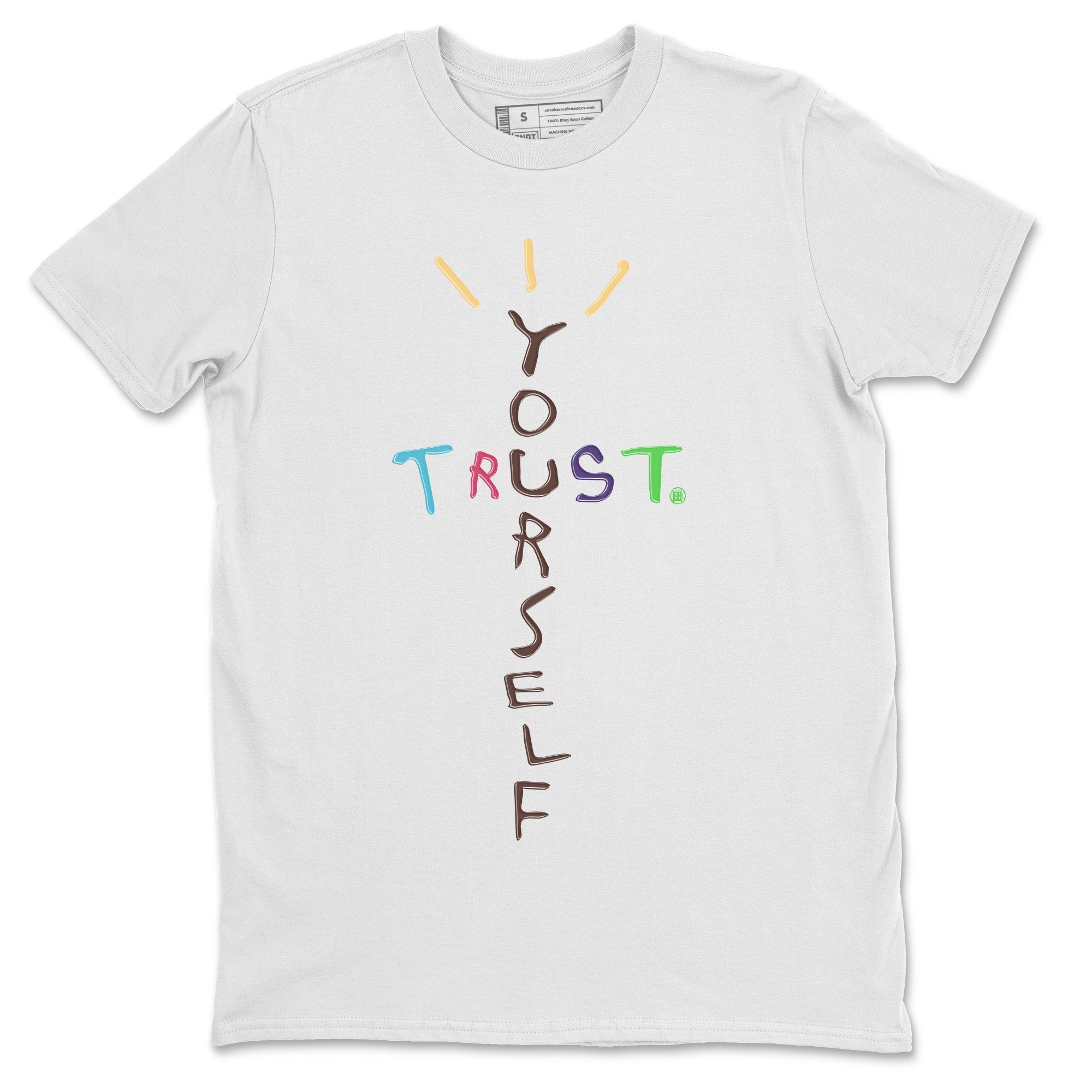 Air Force 1 Undefeated Fauna Brown Sneaker Match Tees Trust Yourself Sneaker Tees Air Force 1 Undefeated Fauna Brown Jordan to match sneaker T-Shirt Crew Neck Shirts
