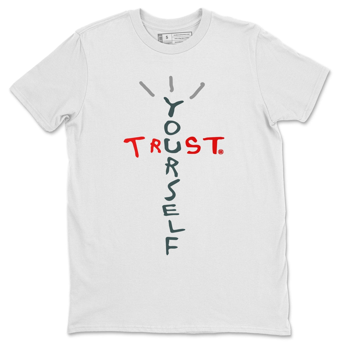 Jordan 1 Element Gore-Tex Black Grey Sneaker Matching T-Shirt Trust Yourself Sneaker Tees Jordan 1 Element Gore-Tex Black Grey Sneaker Release Tees Crew Neck Tees