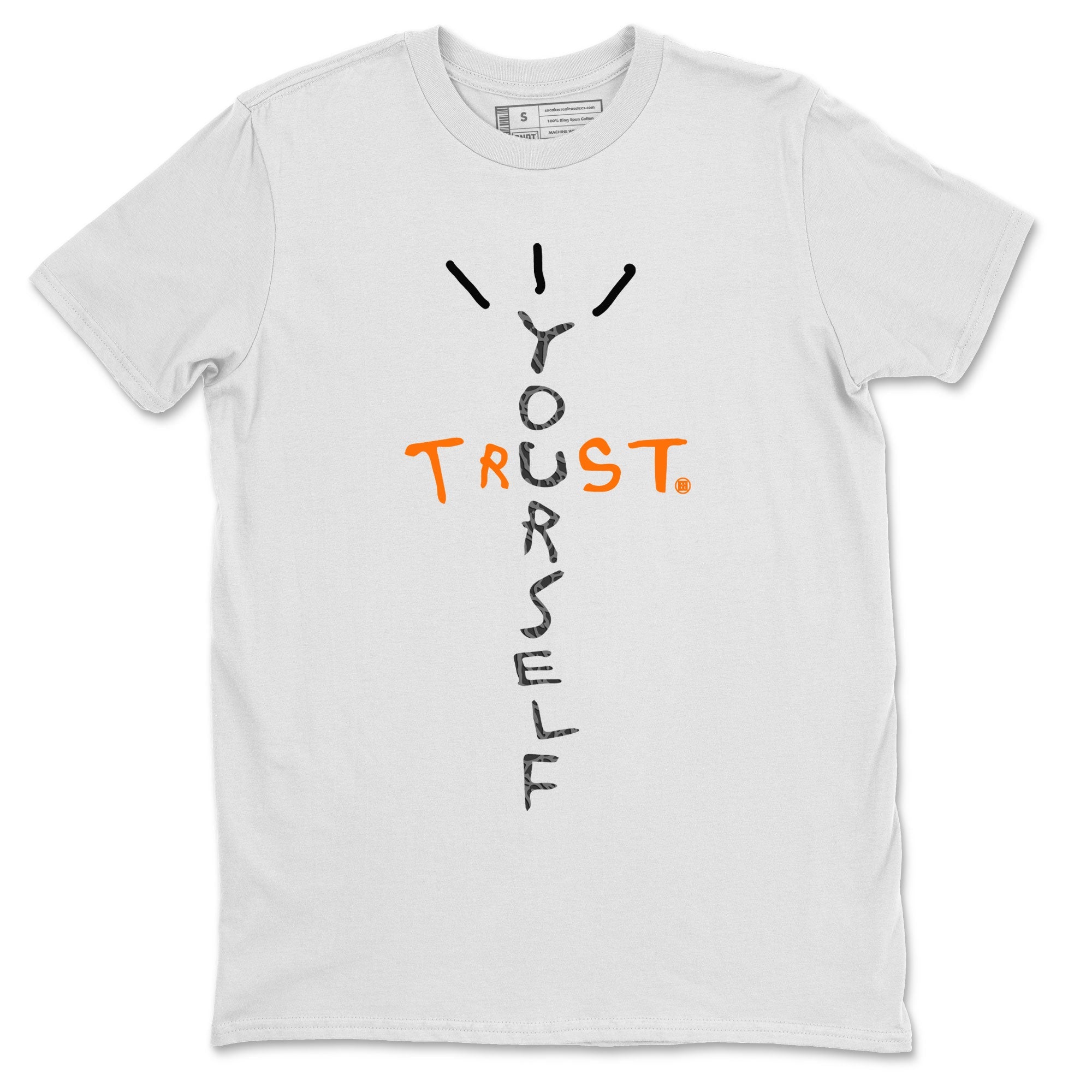 Jordan 3 Retro Fear AJ3 Grey shirt to match jordans Trust Yourself sneaker tees Air Jordan 3 Fear Drip Gear Zone Crew Neck Casual Unisex White 2 T-Shirt