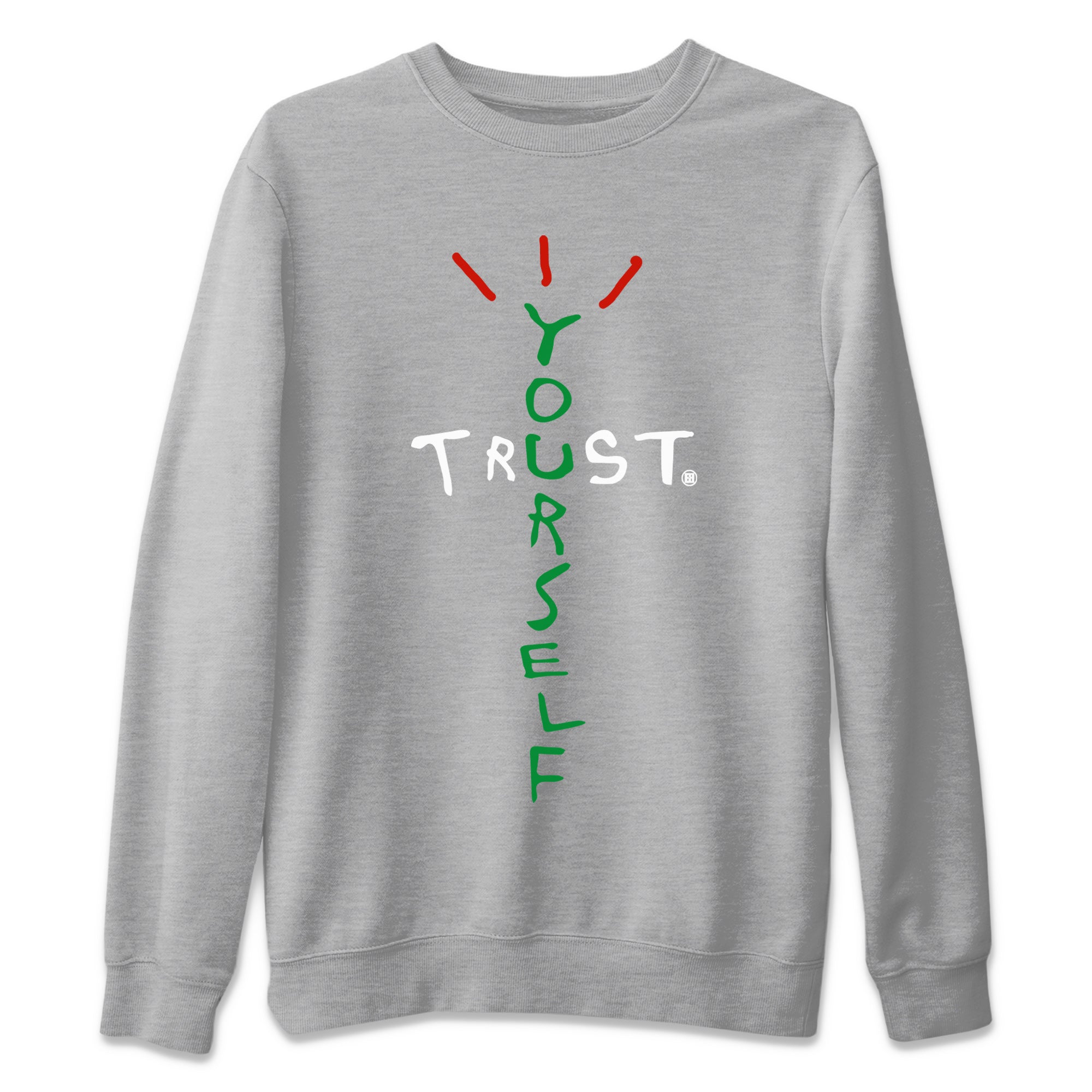 Air Jordan 3 Lucky Green Sneaker Match Tees Trust Yourself Streetwear Sneaker Shirt Air Jordan 3 Retro Lucky Green Shirt Unisex Shirts Heather Grey 2
