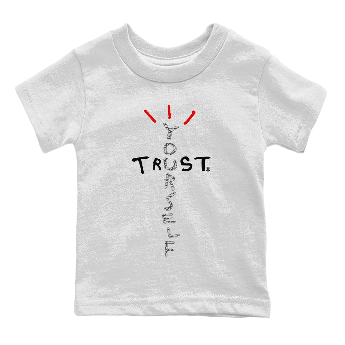 Air Jordan 3 White Cement Sneaker Match Tees Trust Yourself Streetwear Sneaker Shirt Jordan 3 Retro White Cement Sneaker Release Tees Kids Shirts White 2