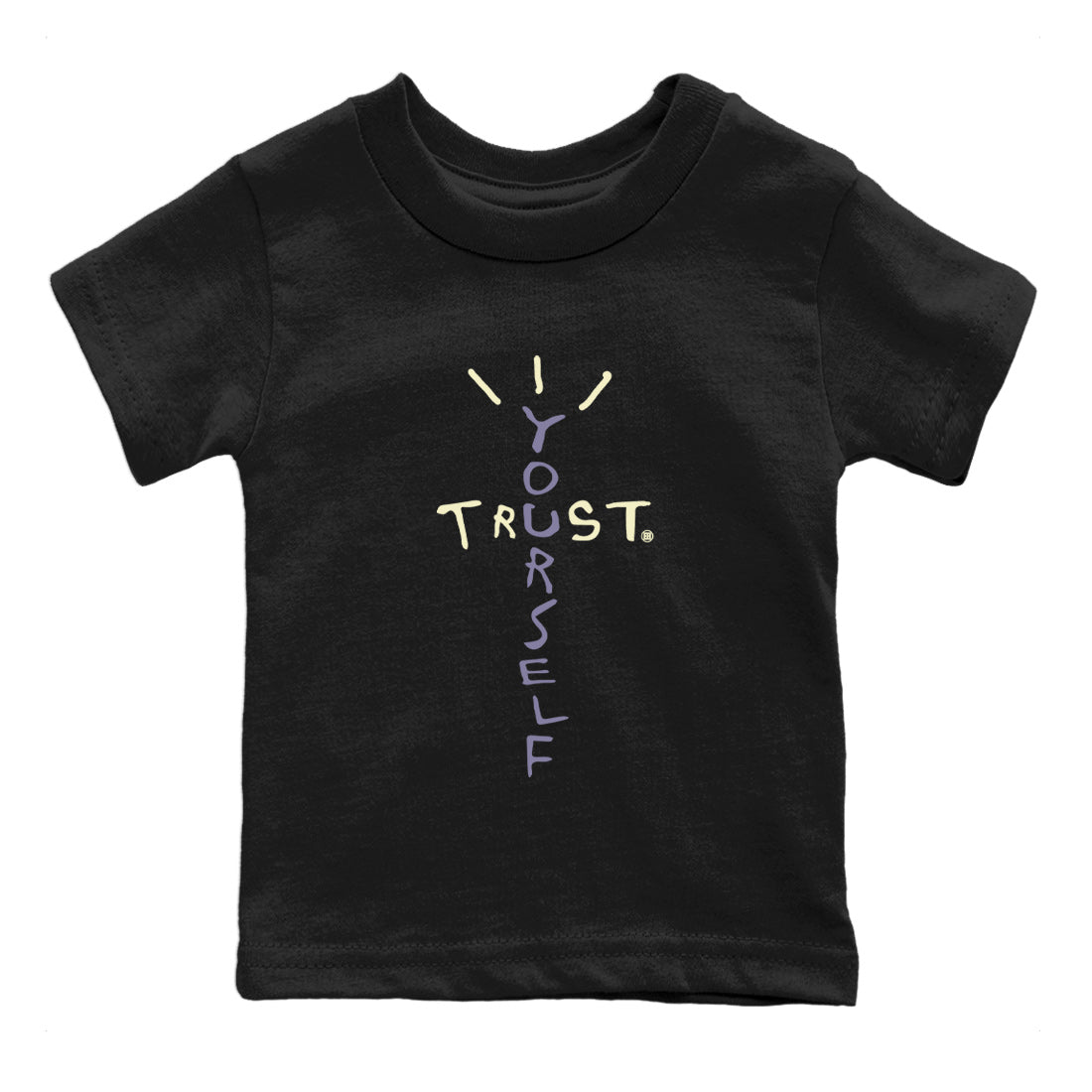 Air Jordan 5 Indigo Haze Sneaker Match Tees Trust Yourself Streetwear Sneaker Shirt 5s Indigo Haze Sneaker Release Tees Kids Shirts Black 2