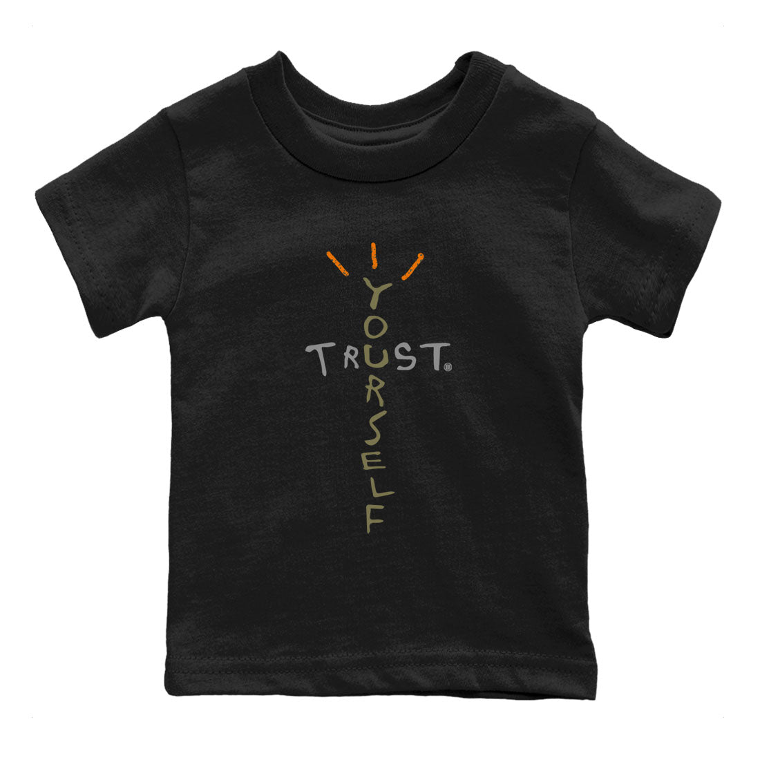 Air Jordan 5 Olive shirt to match jordans Trust Yourself sneaker tees 5s Olive Drip Gear Zone baby toddler Black 2 cotton Shirt