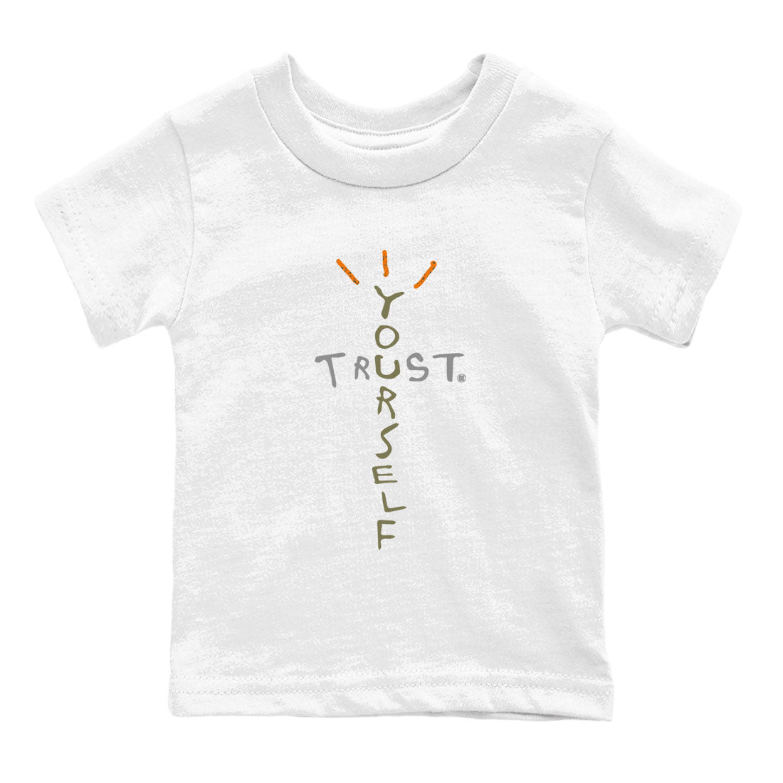 Air Jordan 5 Olive shirt to match jordans Trust Yourself sneaker tees 5s Olive Drip Gear Zone baby toddler White 2 cotton Shirt