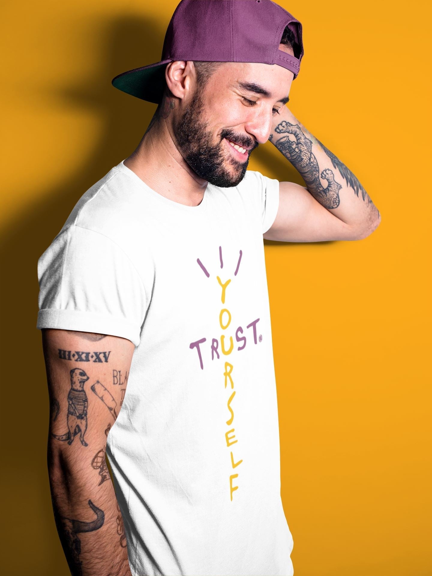 Jordan 1 Brotherhood Sneaker Matching T-Shirt Trust Yourself Sneaker Tees Jordan 1 Brotherhood Sneaker Release Tees Crew Neck Tees