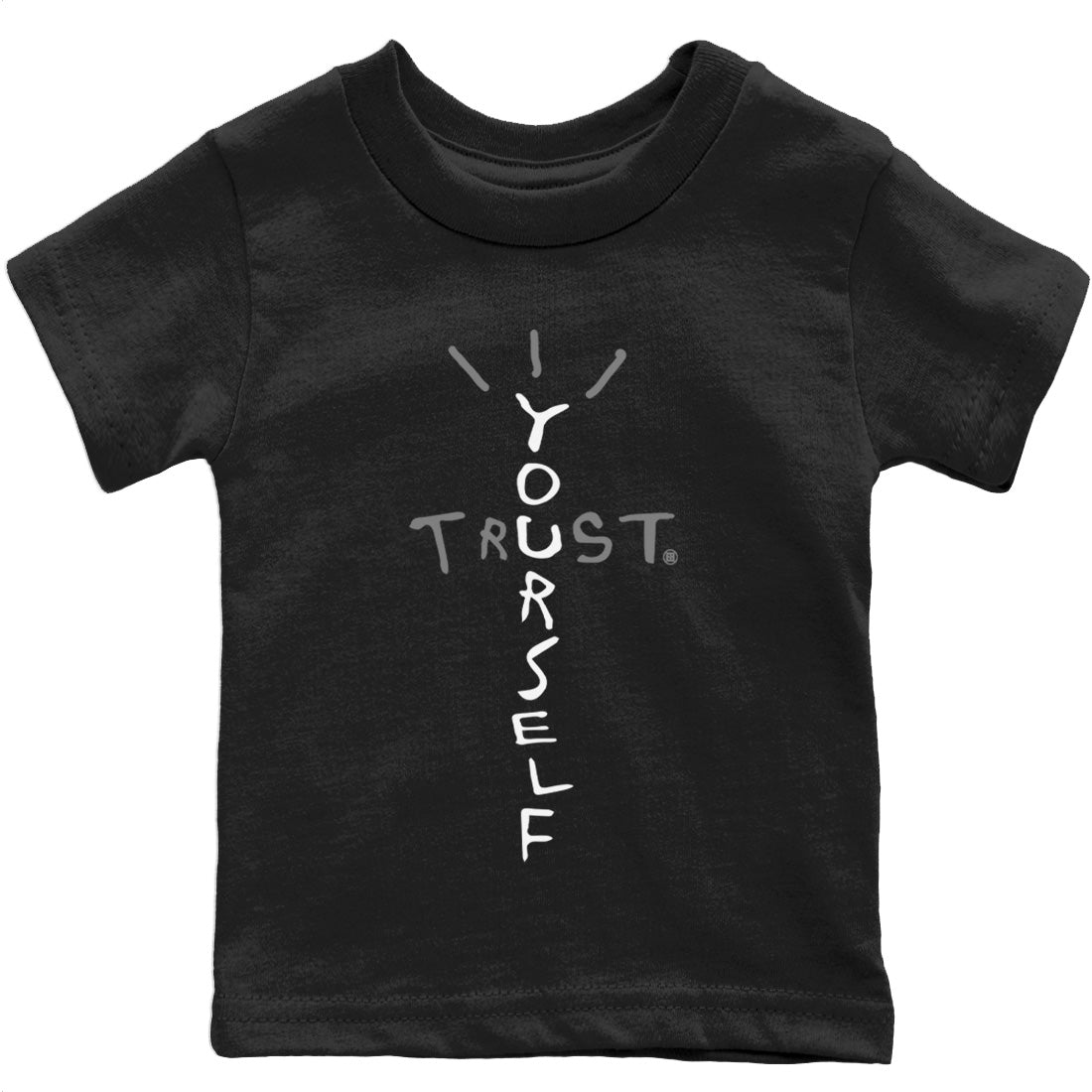 Jordan 4 Black Canvas Sneaker Matching T-Shirt Trust Yourself Sneaker Tees Jordan 4 Black Canvas Sneaker Release Tees Kids Shirts