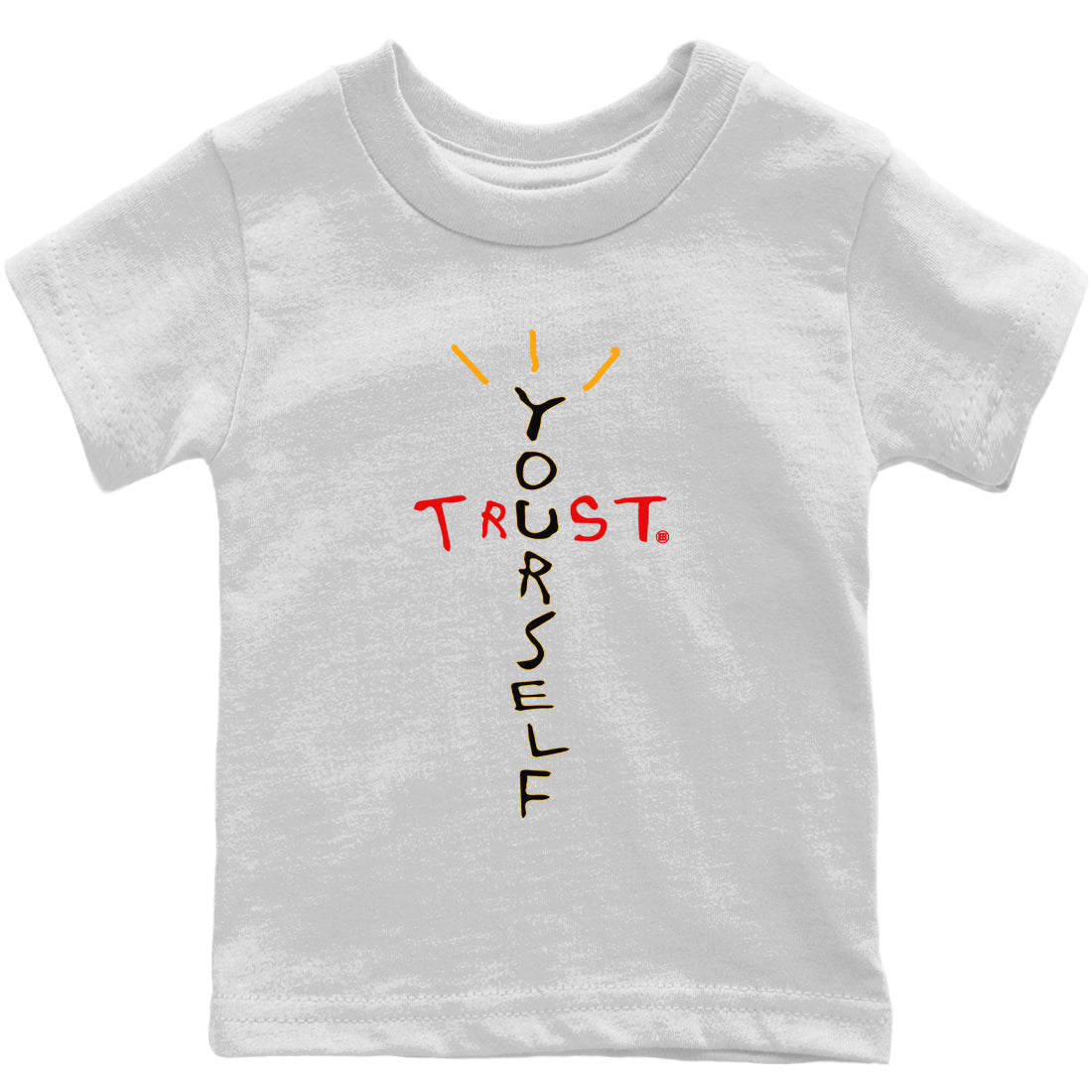 Jordan 7 Citrus Shirt To Match Jordans Trust Yourself Sneaker Tees Jordan 7 Citrus Drip Gear Zone Sneaker Matching Clothing Kids Shirts