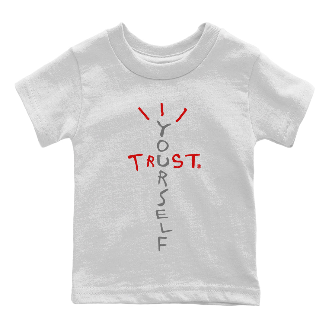 Jordan 9 Fire Red Shirt To Match Jordans Trust Yourself Sneaker Tees Jordan 9 Fire Red Drip Gear Zone Sneaker Matching Clothing Kids Shirts