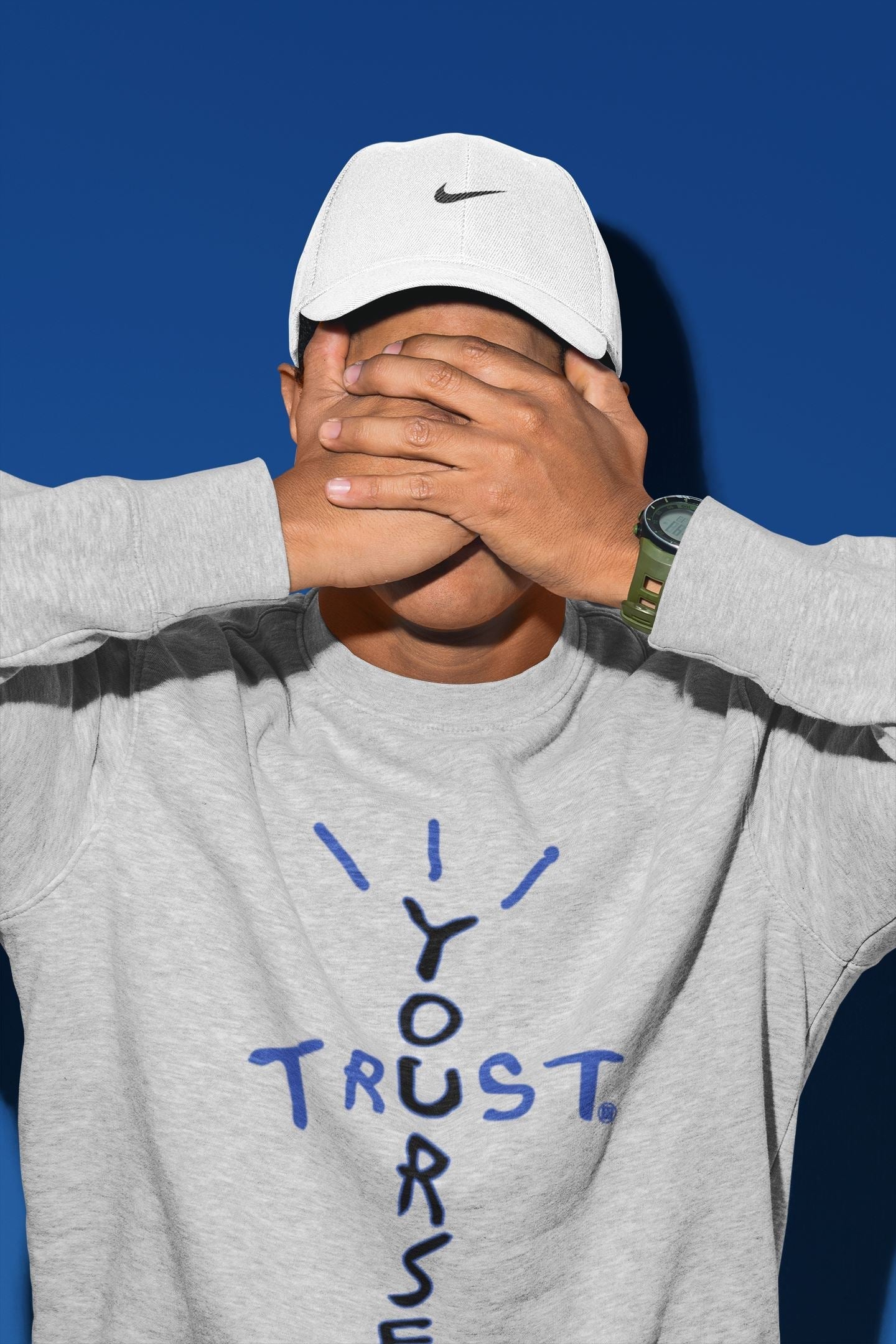 Yeezy 350 Dazzling Blue Shirt To Match Jordans Trust Yourself Sneaker Tees Yeezy 350 Dazzling Blue Drip Gear Zone Sneaker Matching Clothing Unisex Shirts