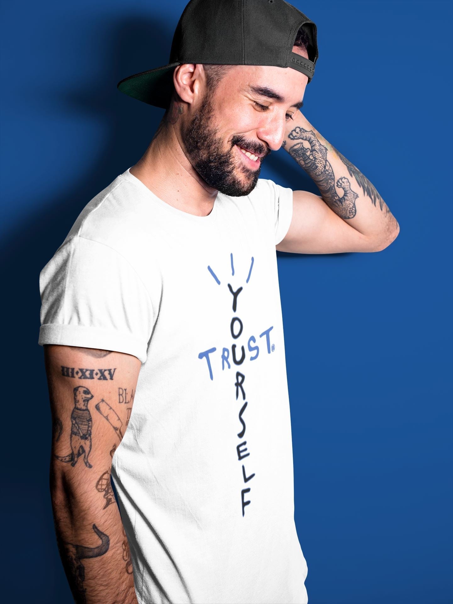 Yeezy 350 Dazzling Blue Shirt To Match Jordans Trust Yourself Sneaker Tees Yeezy 350 Dazzling Blue Drip Gear Zone Sneaker Matching Clothing Unisex Shirts