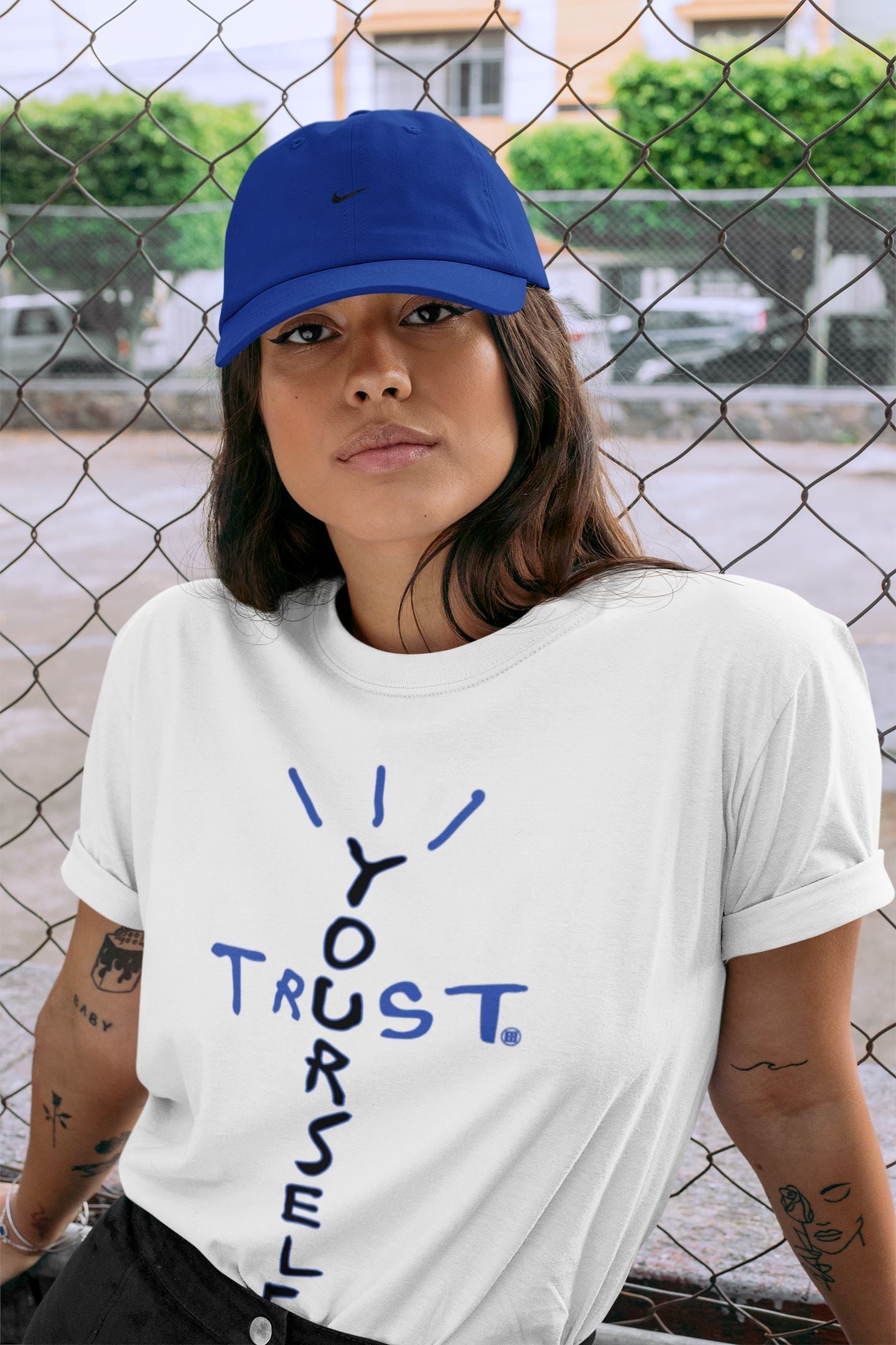 Yeezy 350 Dazzling Blue Shirt To Match Jordans Trust Yourself Sneaker Tees Yeezy 350 Dazzling Blue Drip Gear Zone Sneaker Matching Clothing Unisex Shirts